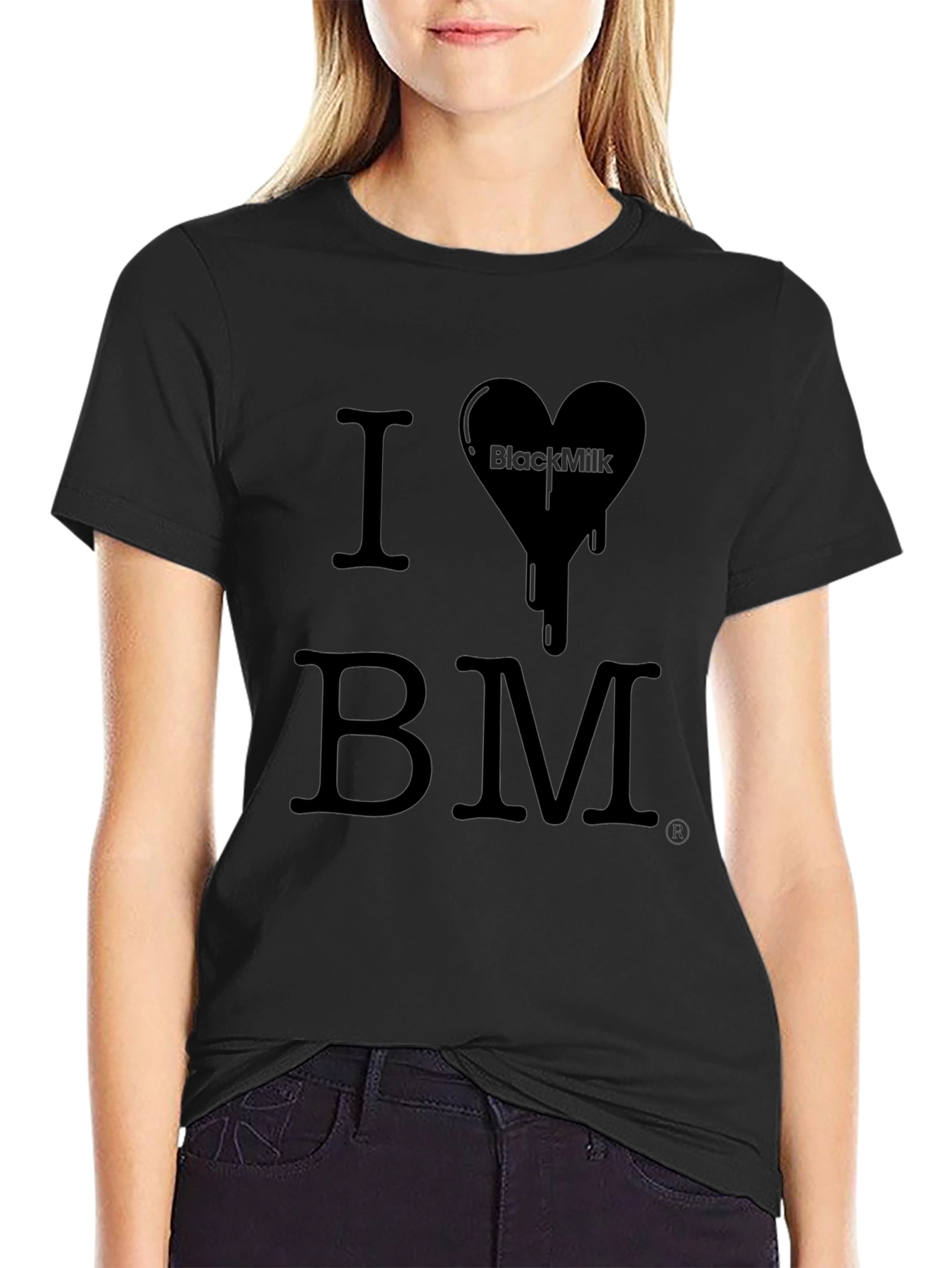 I Love BlackMilk T-Shirt - Black Graphic Tee