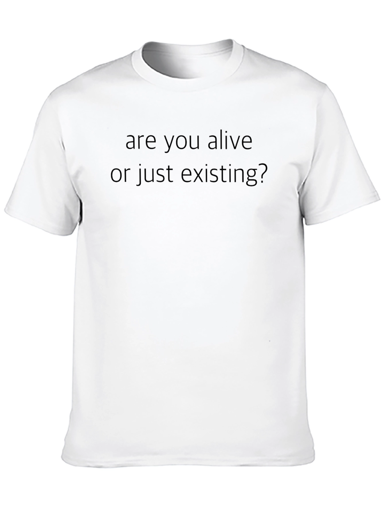 Existential Black T-Shirt - Are You Alive?