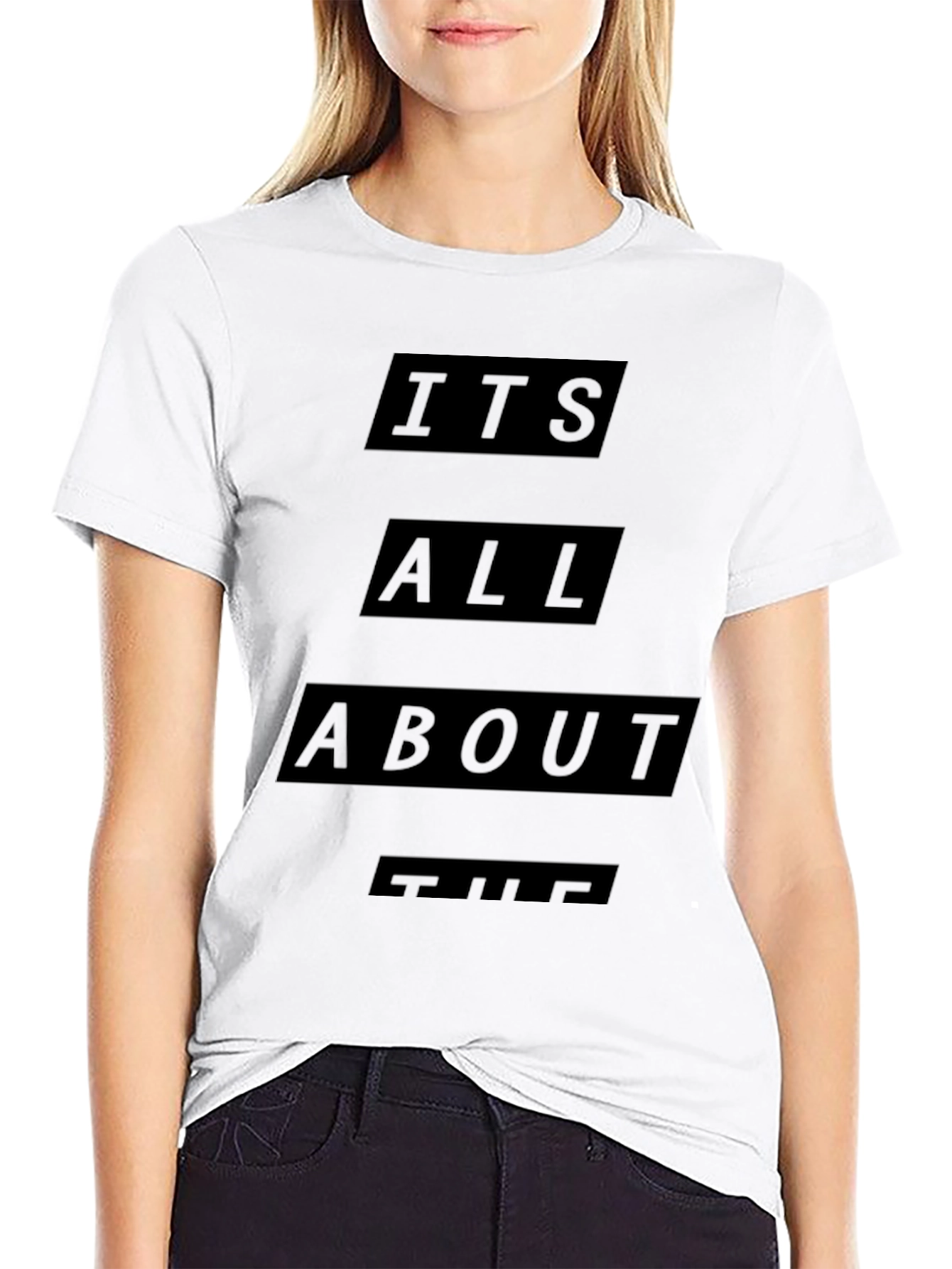 Mens Black Its All About The T-Shirt