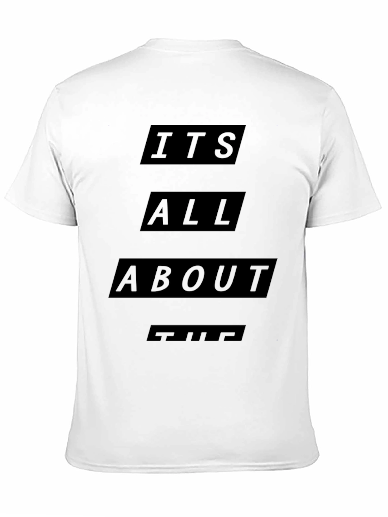 Mens Black Its All About The T-Shirt