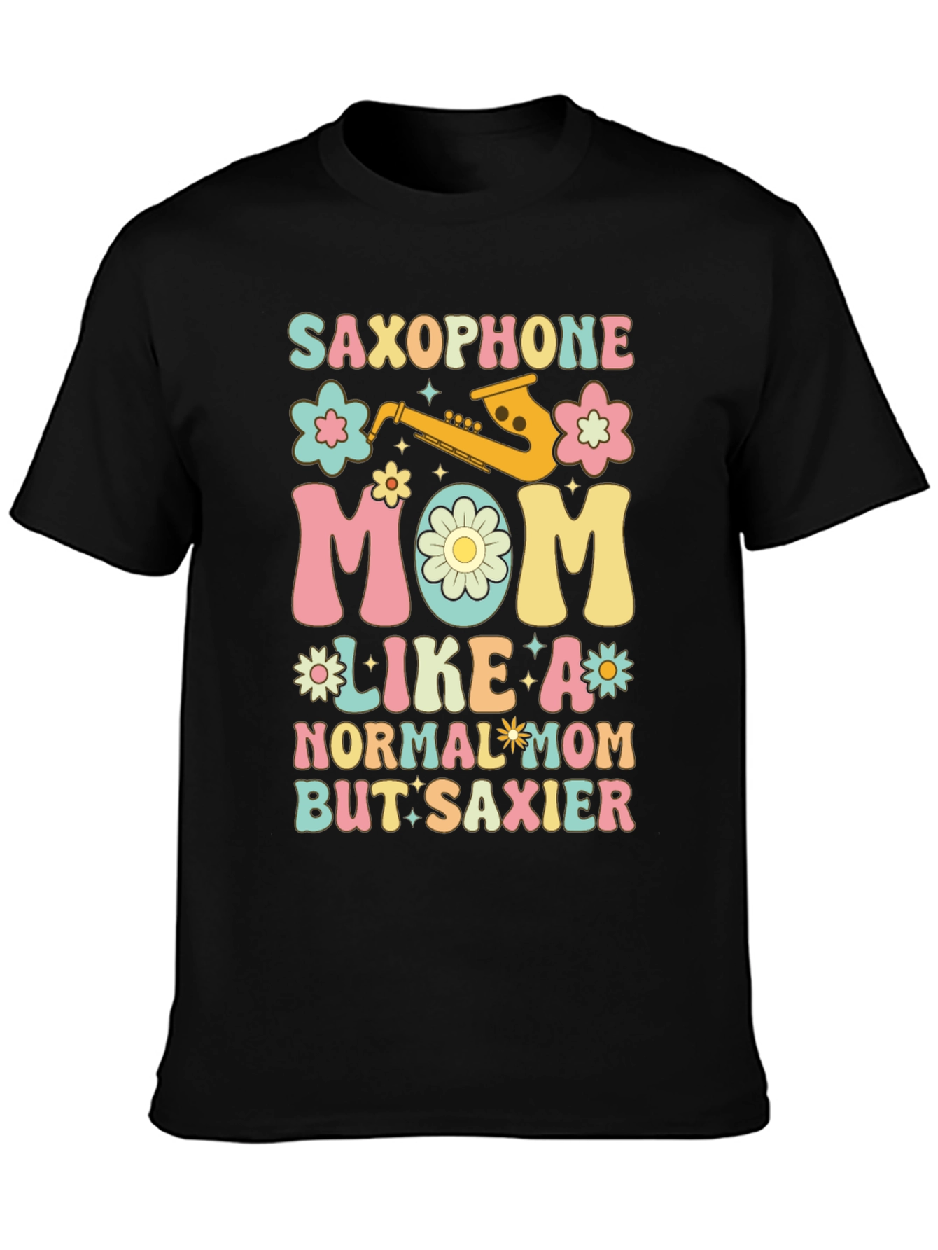 Saxophone Mom Graphic T-Shirt