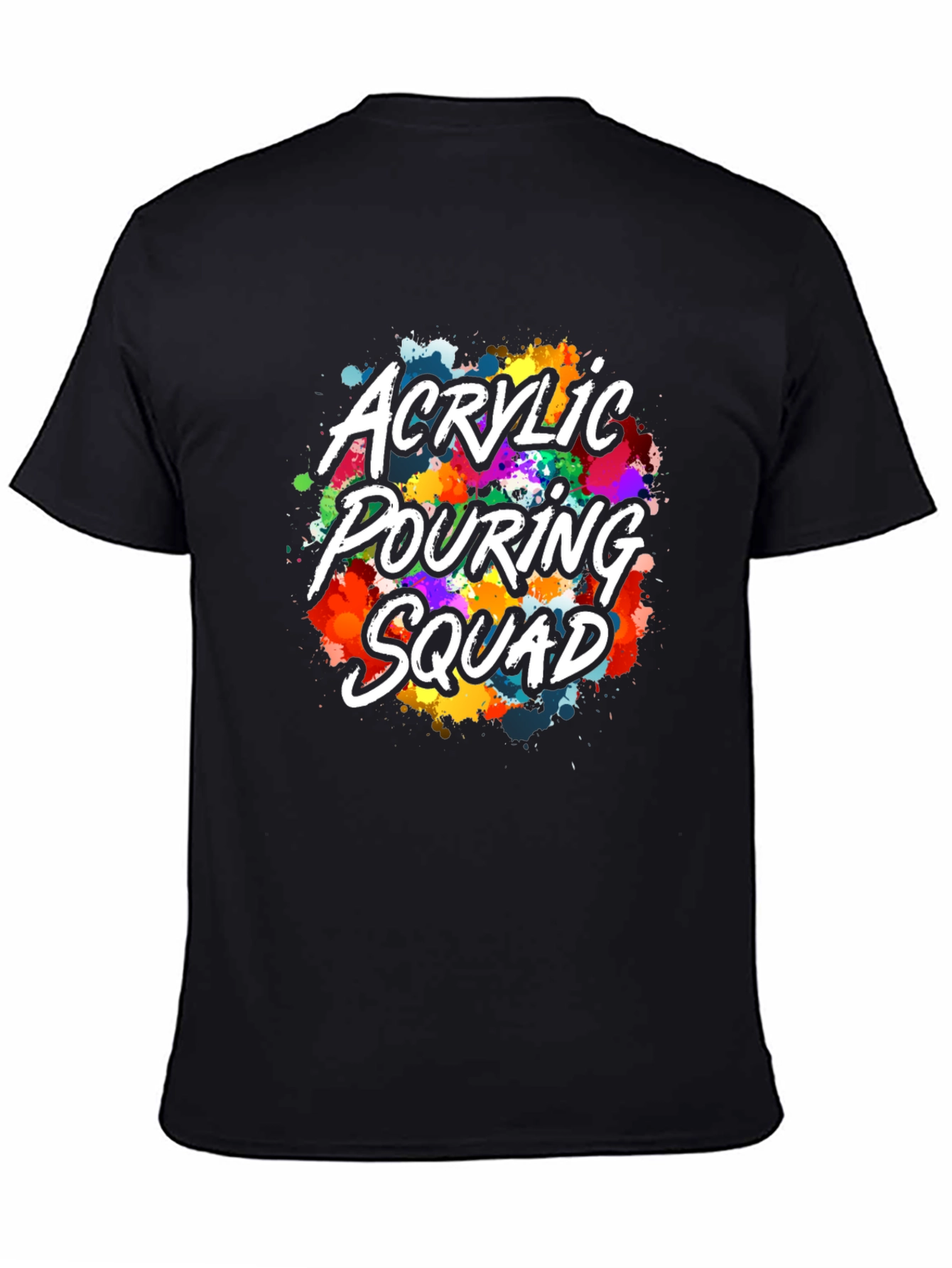 Acrylic Pouring Squad Graphic T-Shirt