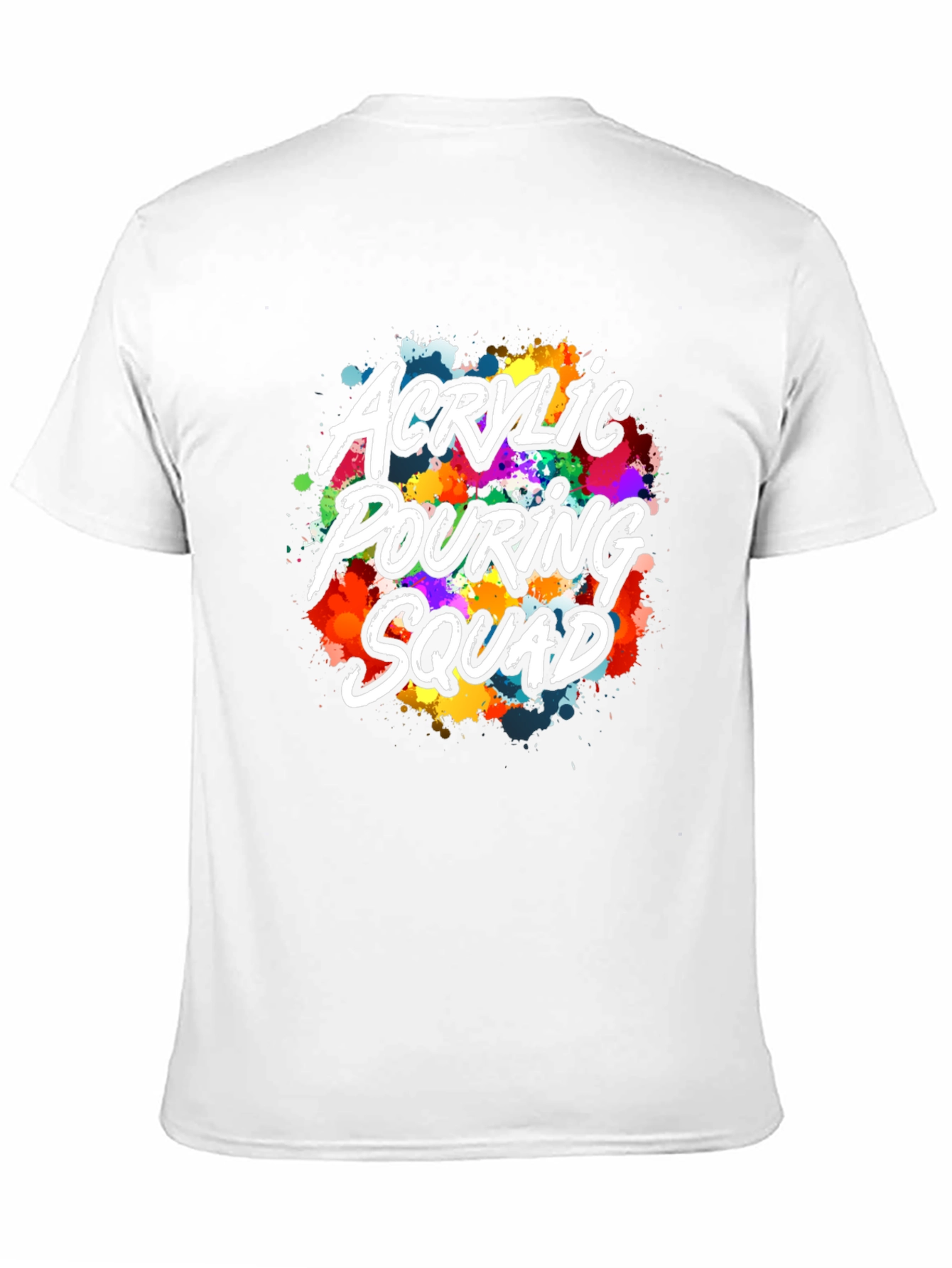 Acrylic Pouring Squad Graphic T-Shirt