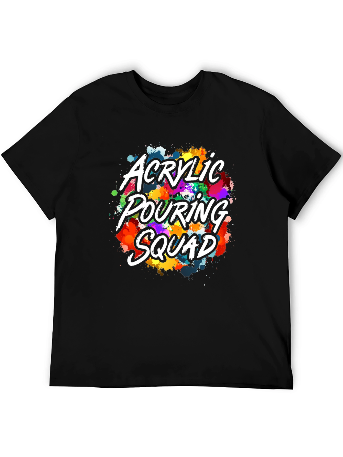 Acrylic Pouring Squad Graphic T-Shirt