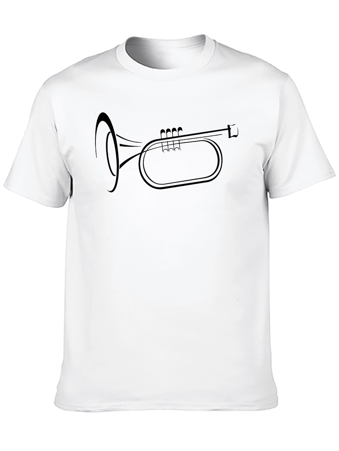 Trumpet Graphic Tee - Stylish Musician T-Shirt