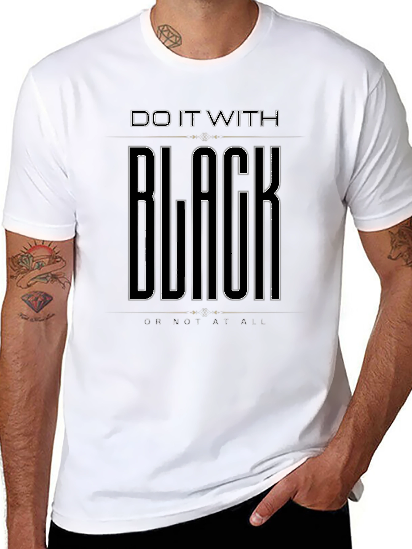 Do It With Black T-Shirt - Mens Graphic Tee