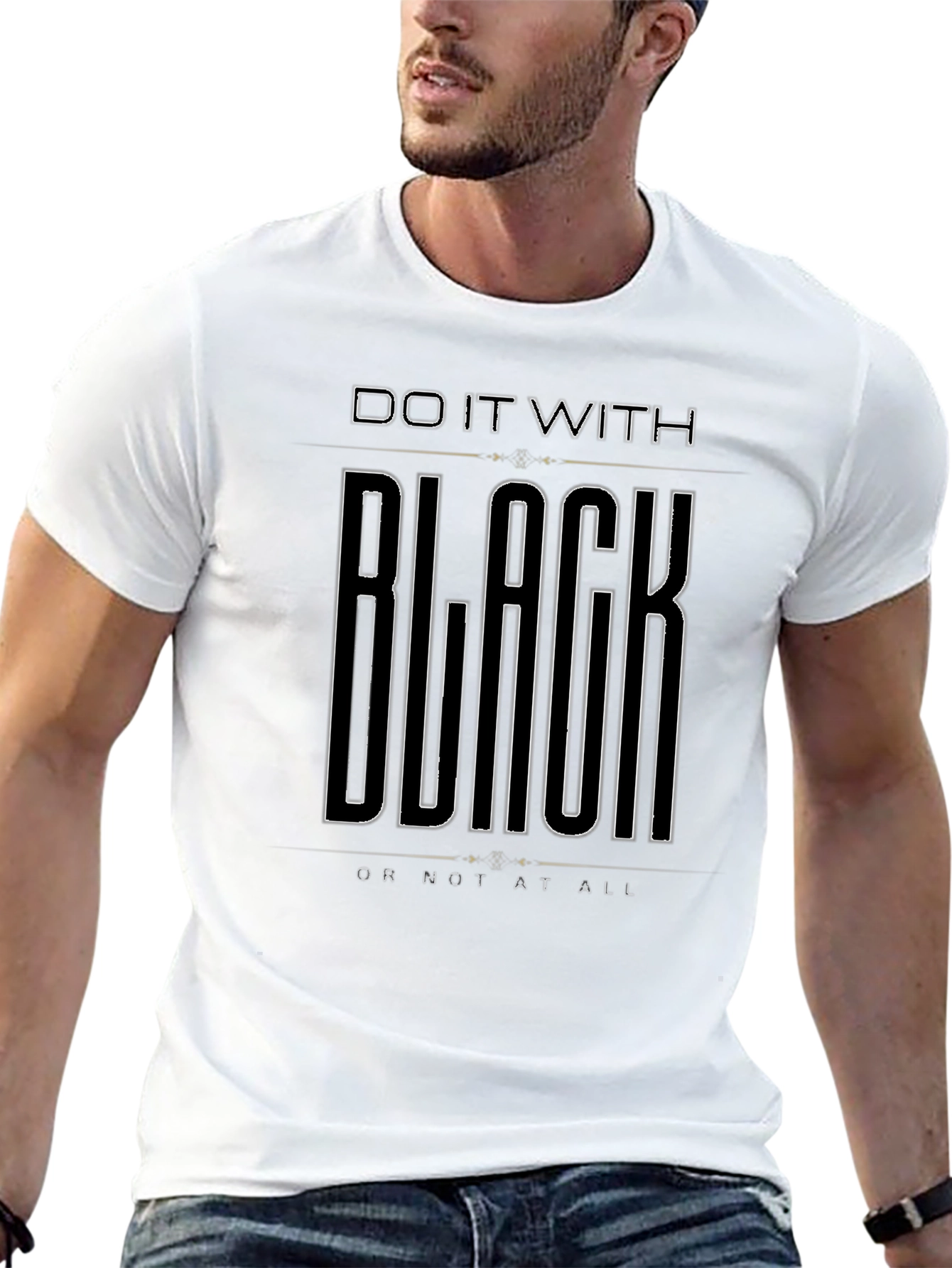 Do It With Black T-Shirt - Mens Graphic Tee
