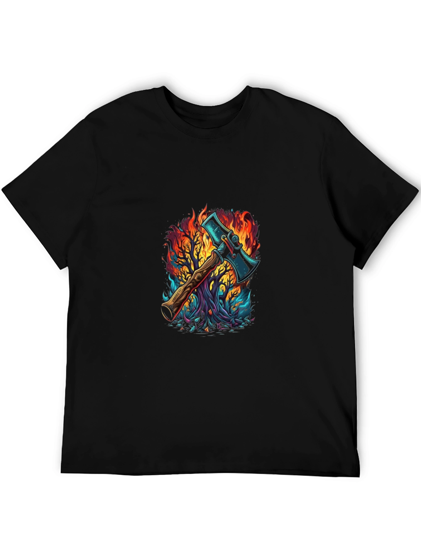 Axe in Flames Graphic Tee
