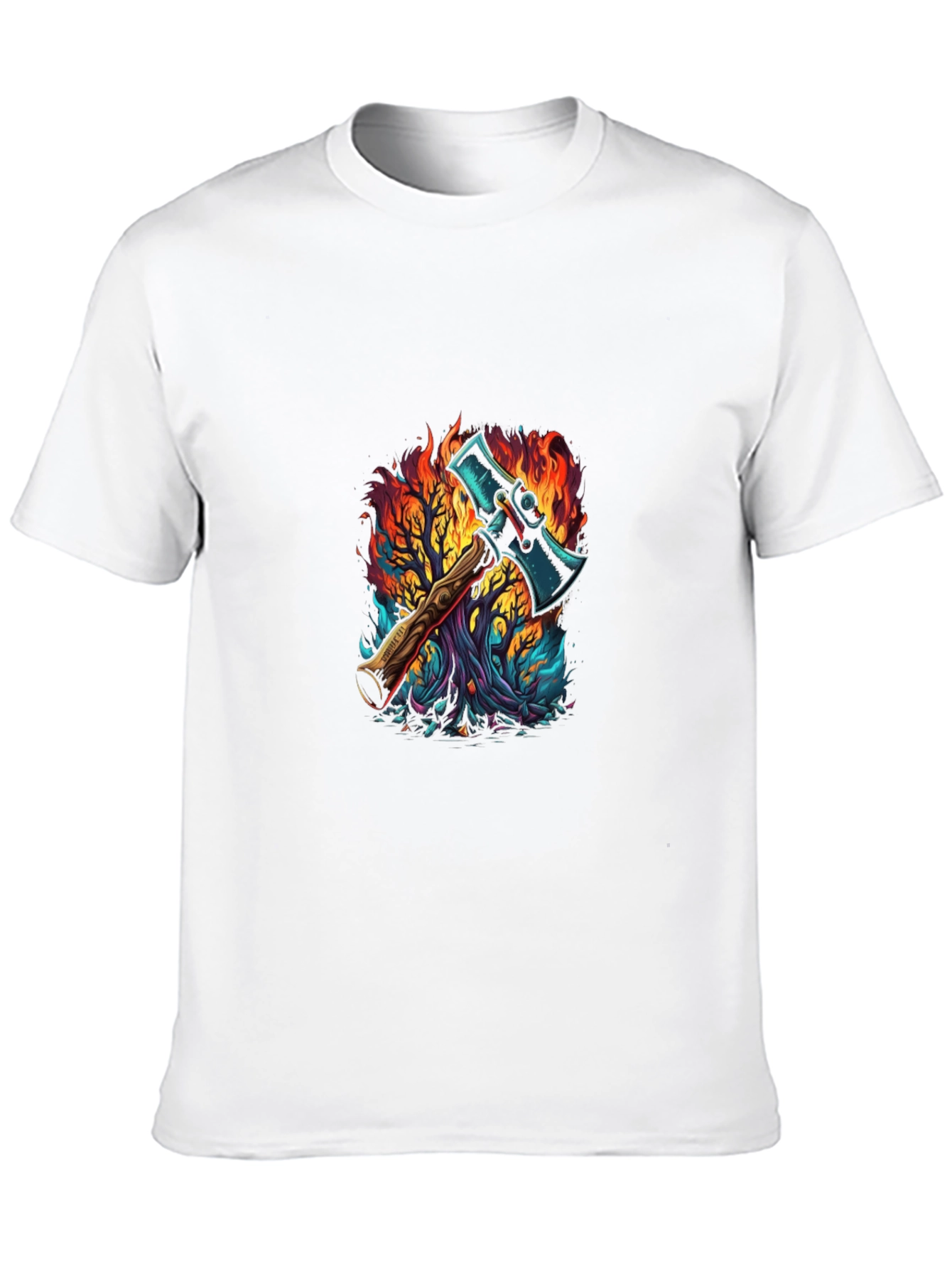 Axe in Flames Graphic Tee