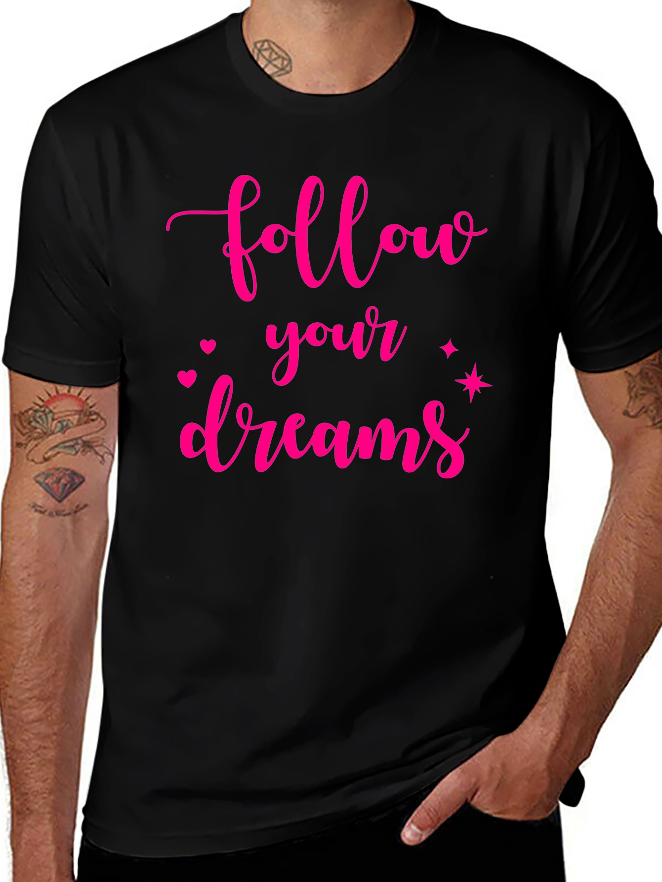 Follow Your Dreams Black T-Shirt