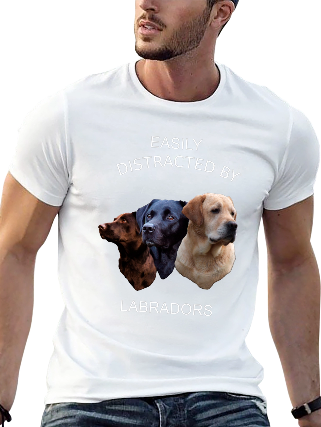 Easily Distracted by Labradors T-Shirt