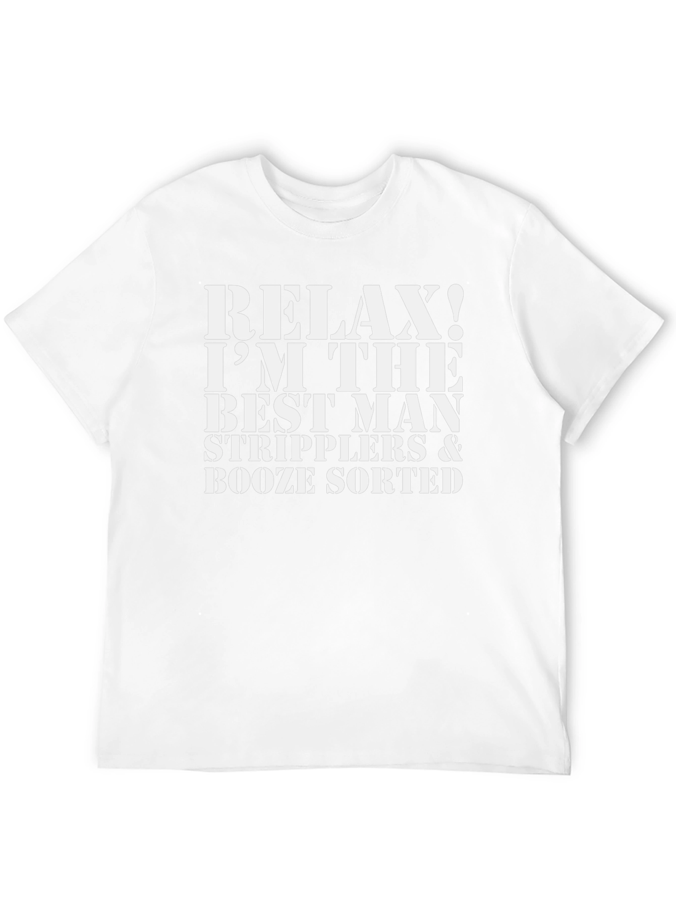 Relax! Im The Best Man T-Shirt - Party Ready
