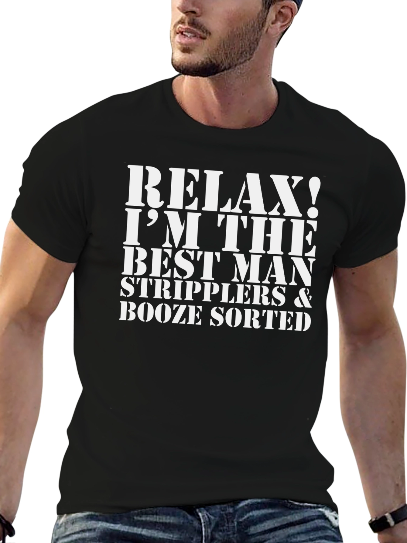Relax! Im The Best Man T-Shirt - Party Ready