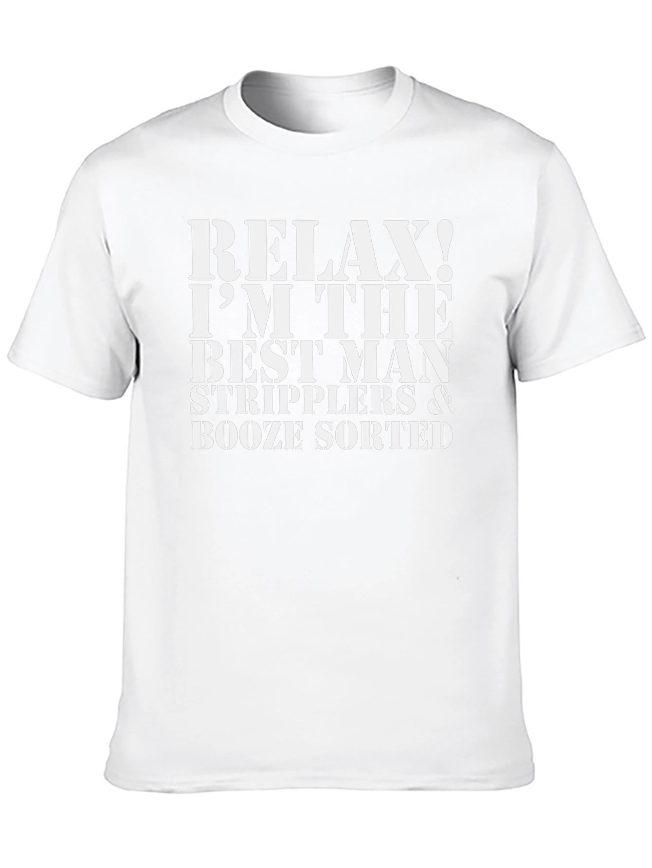 Relax! Im The Best Man T-Shirt - Party Ready