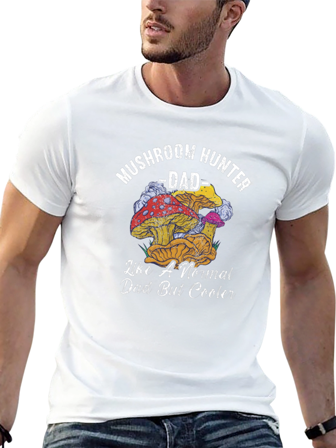 Mushroom Hunter Dad T-Shirt - Fun Dad Gift