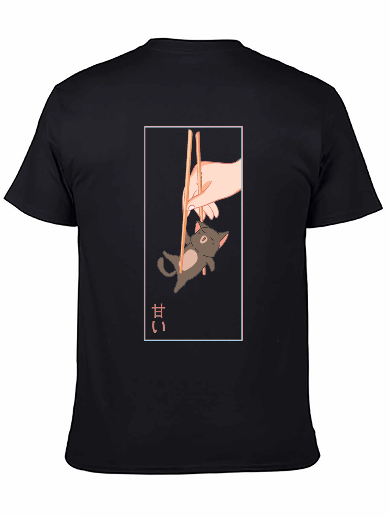 Anime Cat Chopsticks T-Shirt