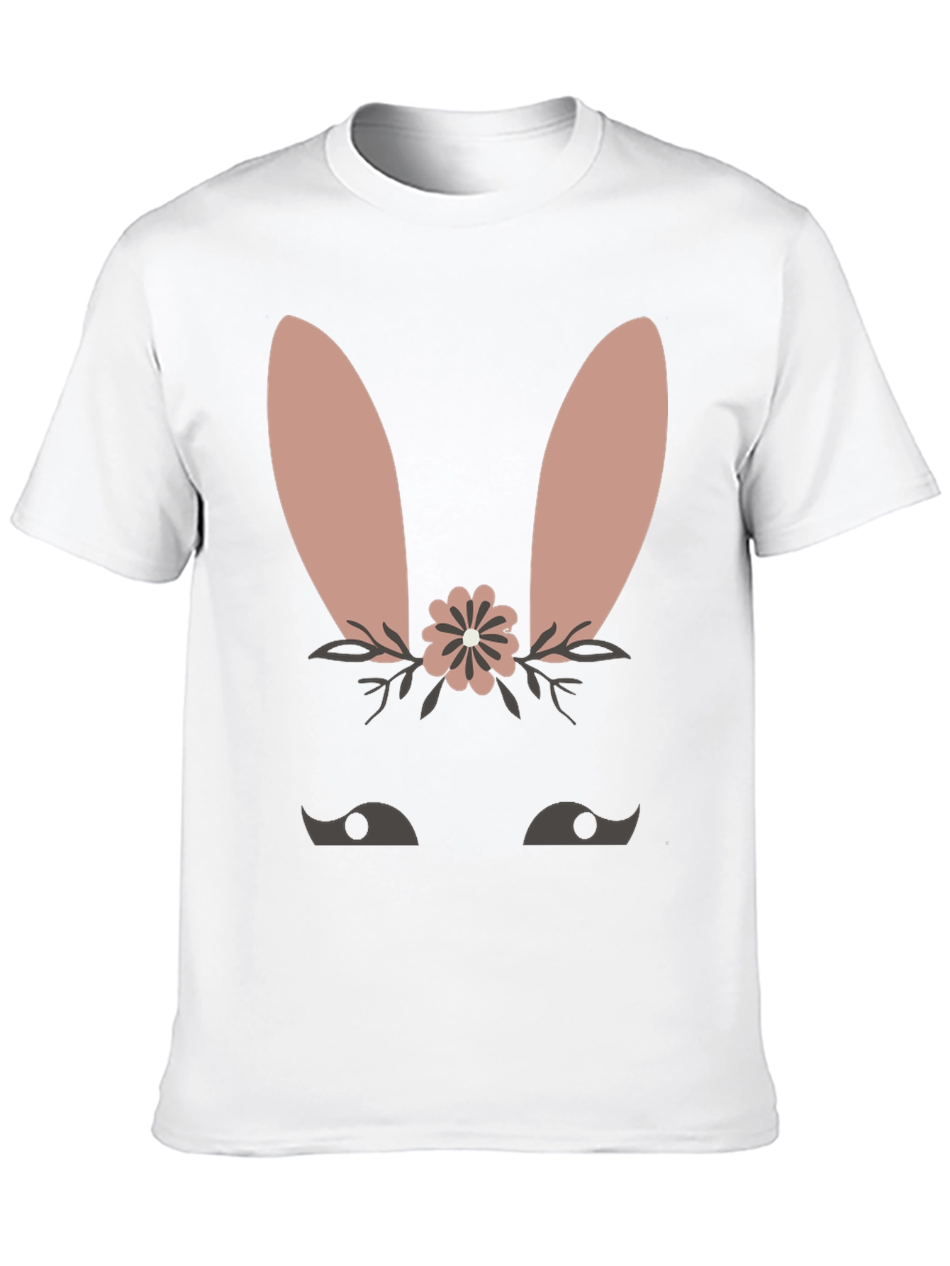 Cute Bunny Face T-Shirt - Easter Spring Tee