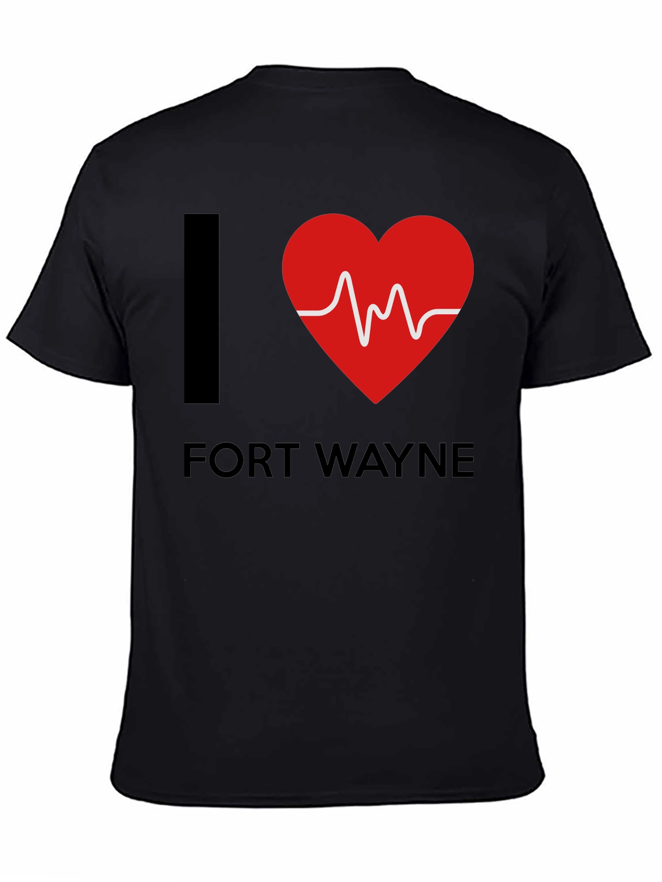 I Heart Fort Wayne T-Shirt - EKG Design