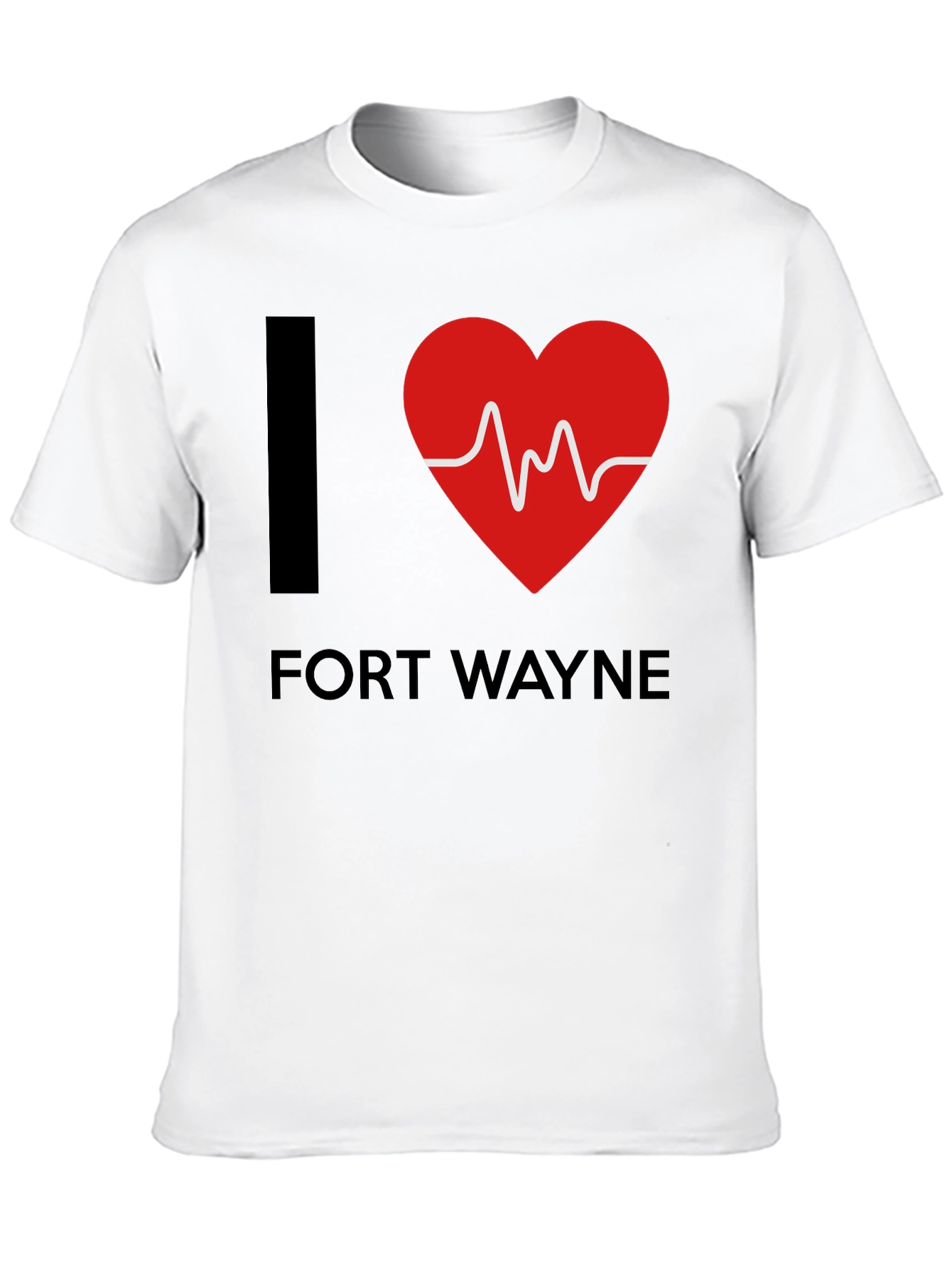 I Heart Fort Wayne T-Shirt - EKG Design