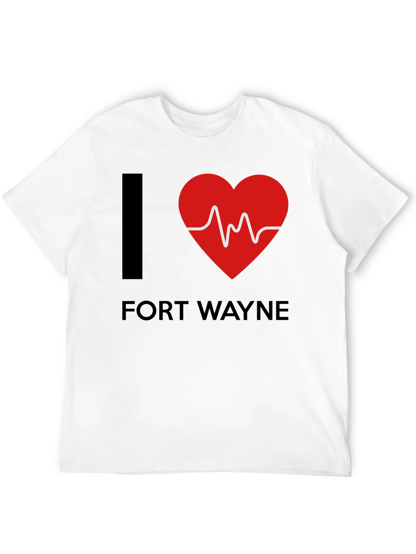 I Heart Fort Wayne T-Shirt - EKG Design