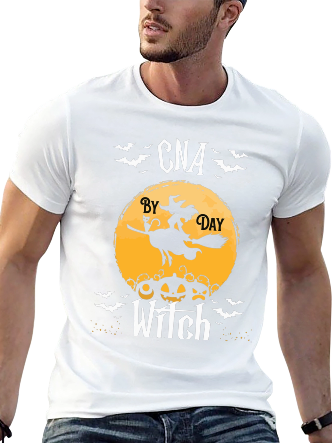 CNA by Day Witch T-Shirt - Halloween Nurse Tee