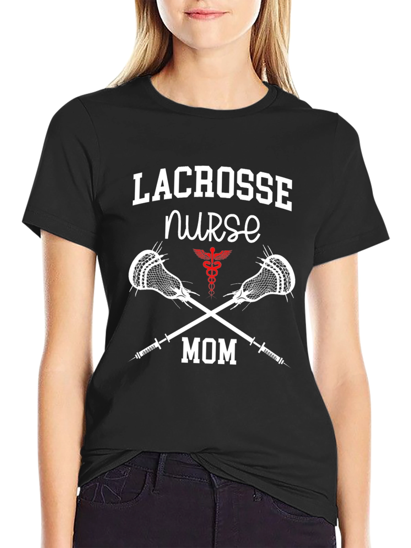 Lacrosse Nurse Mom T-Shirt
