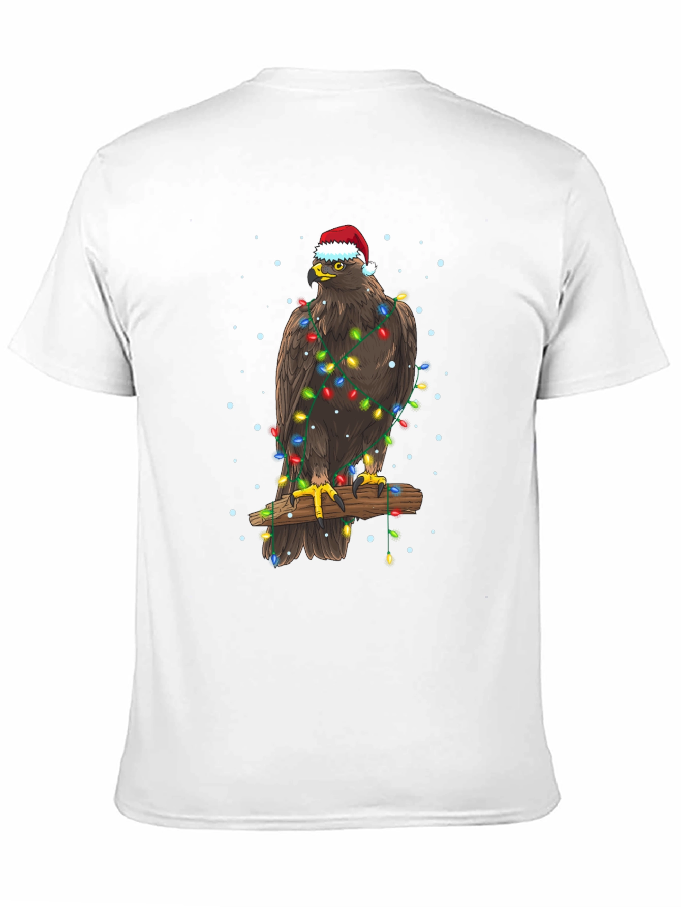 Eagle Christmas Lights T-Shirt - Holiday Apparel
