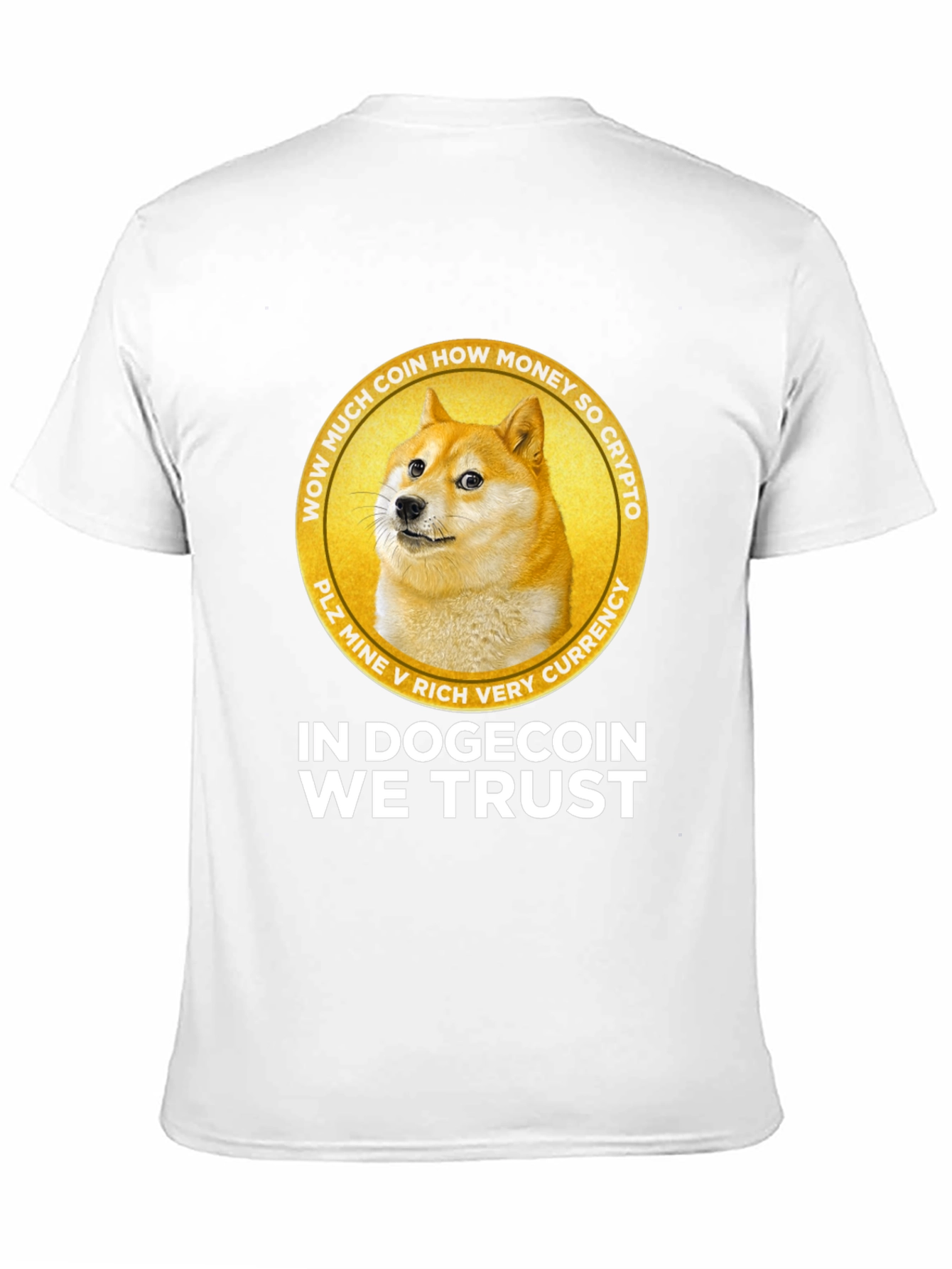 In Dogecoin We Trust Black Graphic Tee