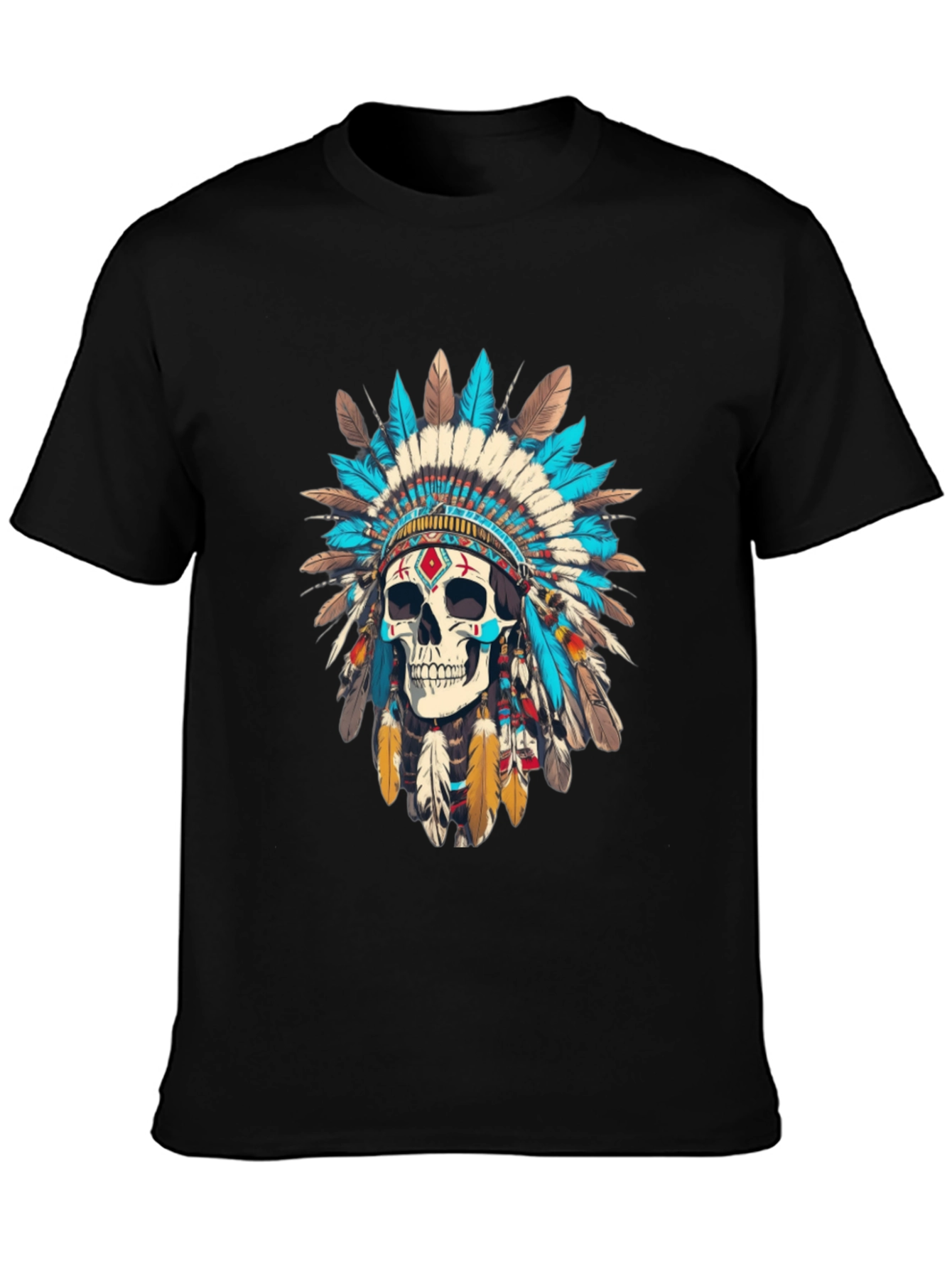 Skull Chief T-Shirt - Black