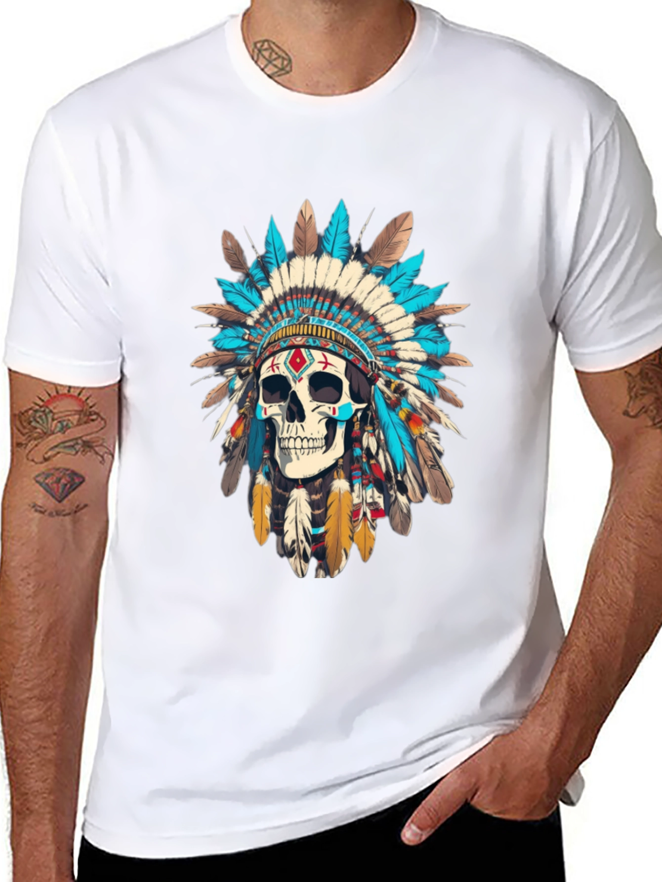 Skull Chief T-Shirt - Black
