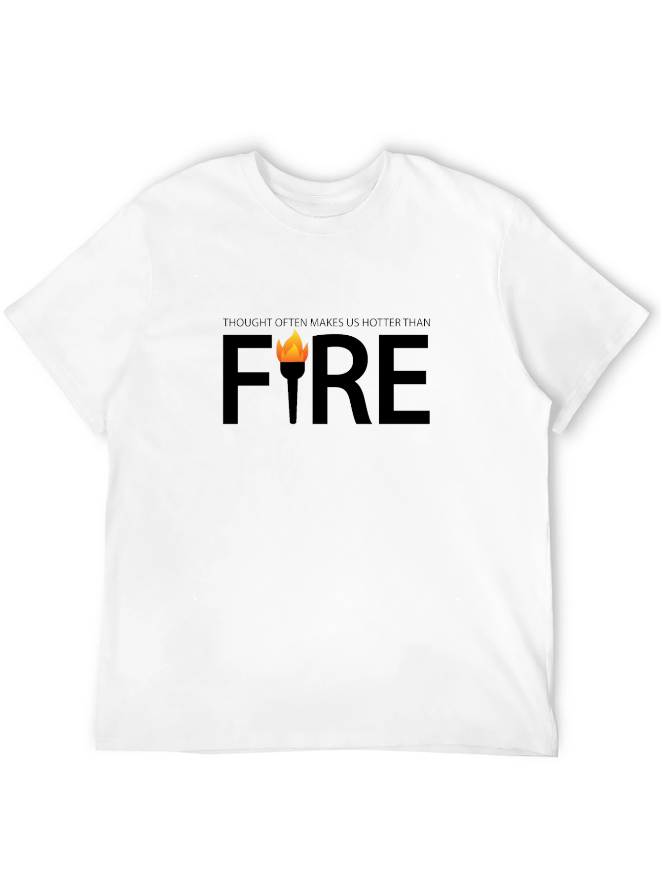 Thought Hotter Than Fire Black Graphic Tee