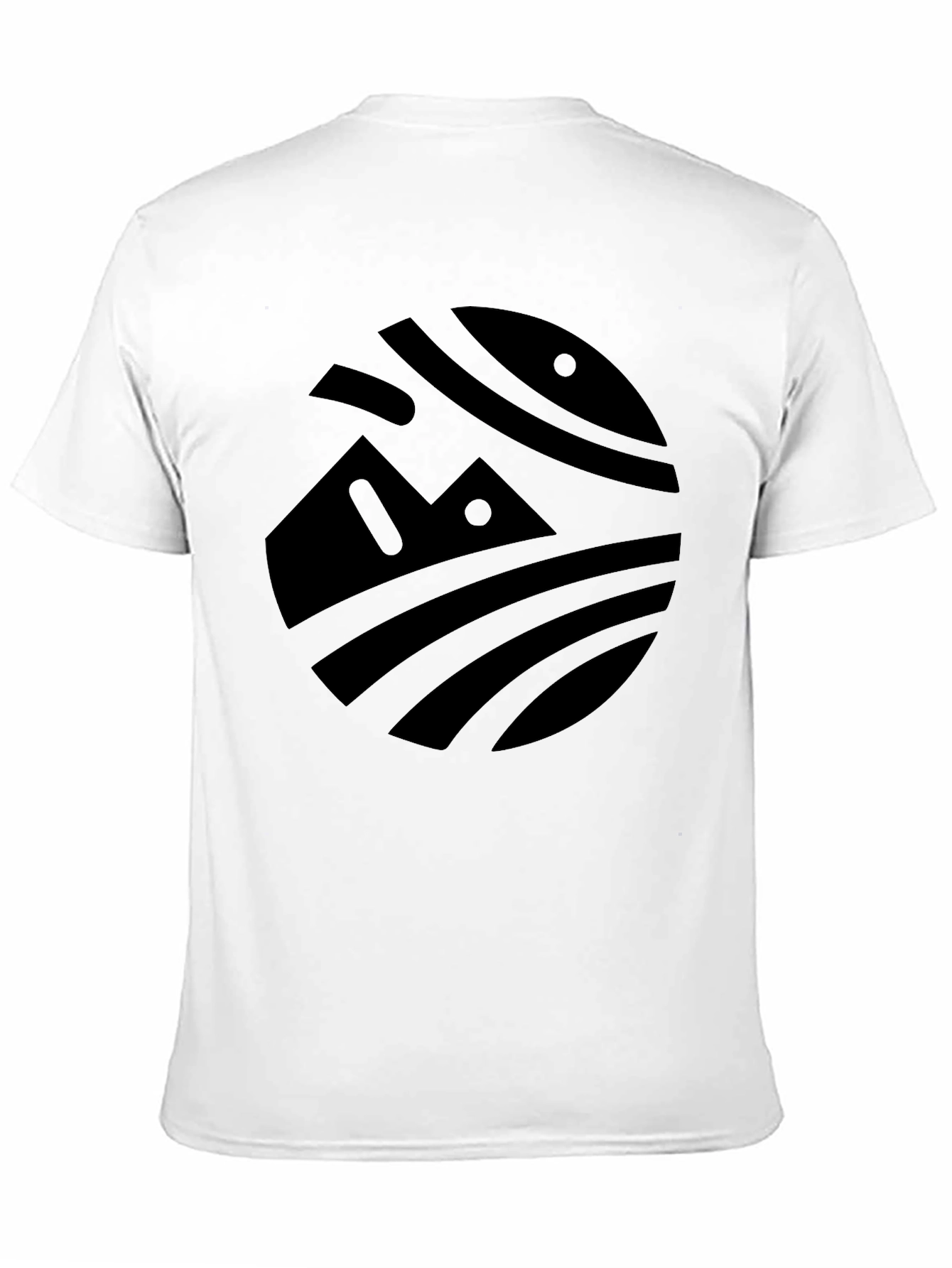 Abstract Nature Graphic Black T-Shirt