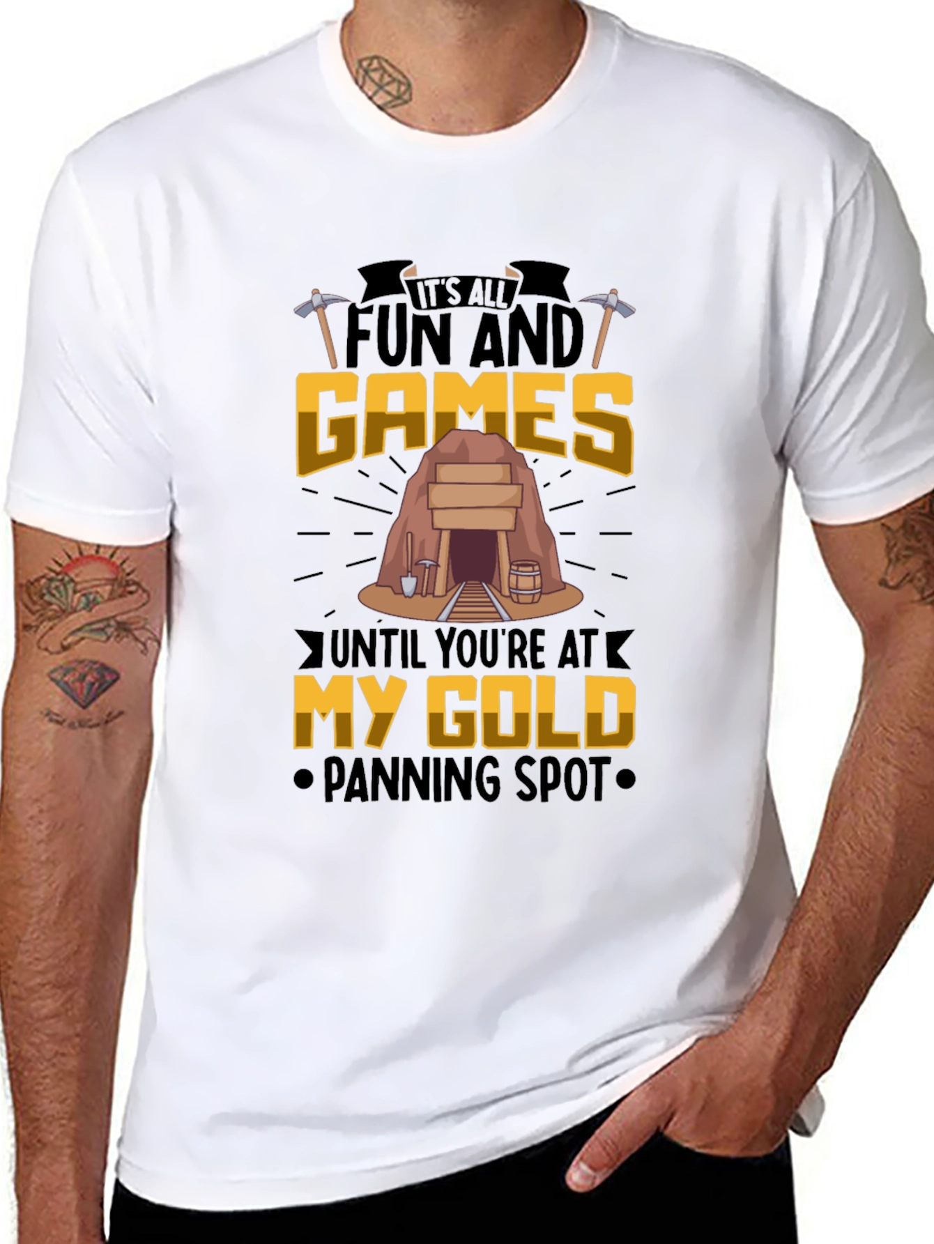 Fun and Games Gold Panning T-Shirt