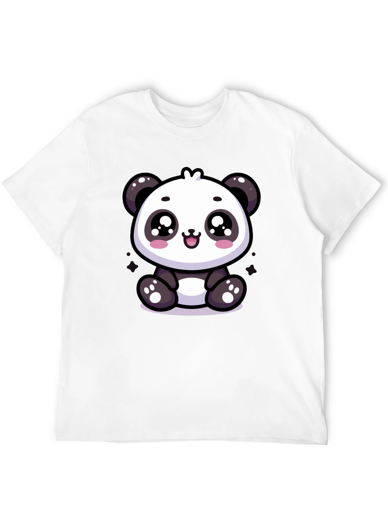 Cute Panda Graphic Tee - Soft Cotton Blend