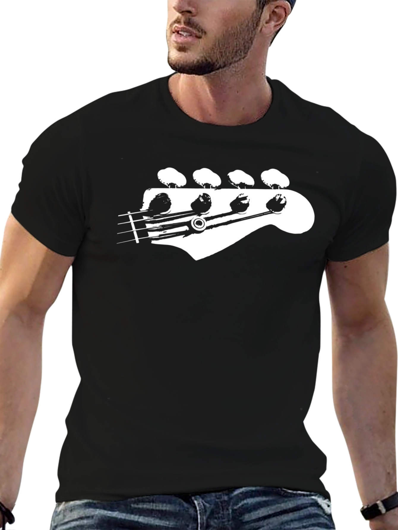 Guitar Headstock Graphic Tee - Musicians Essential