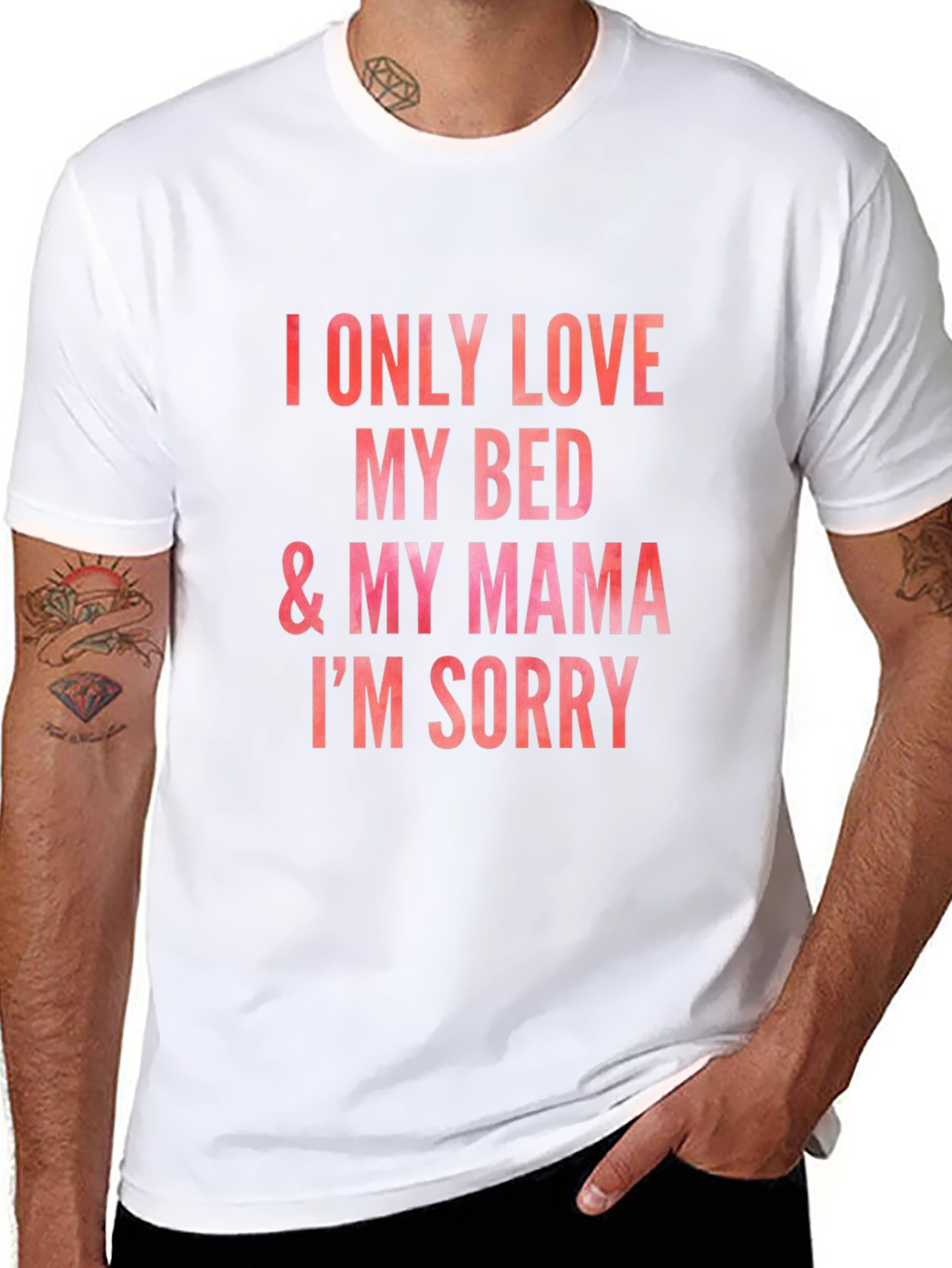 I Only Love My Bed & Mama Graphic Tee