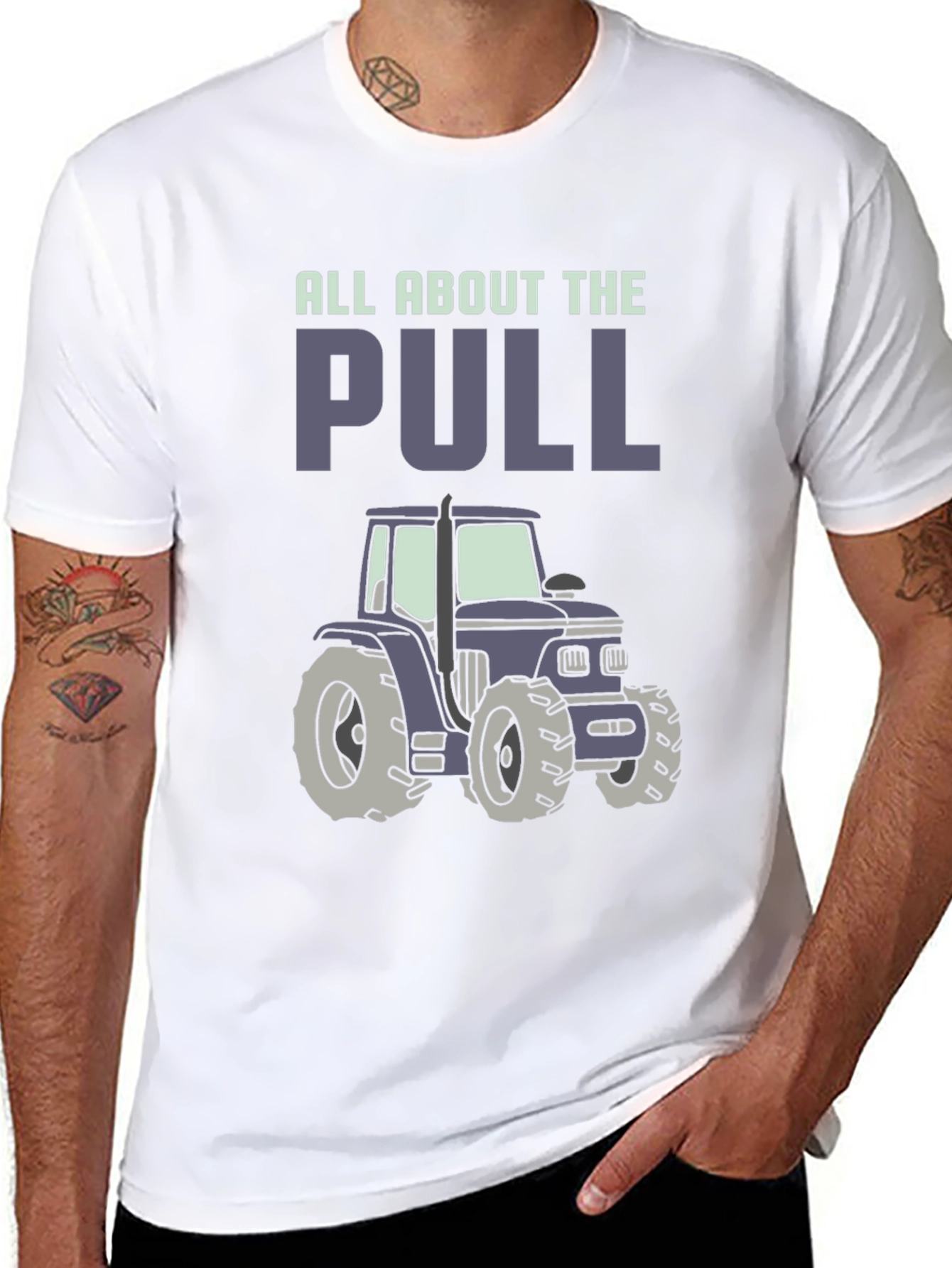 All About The Pull Tractor Graphic Tee