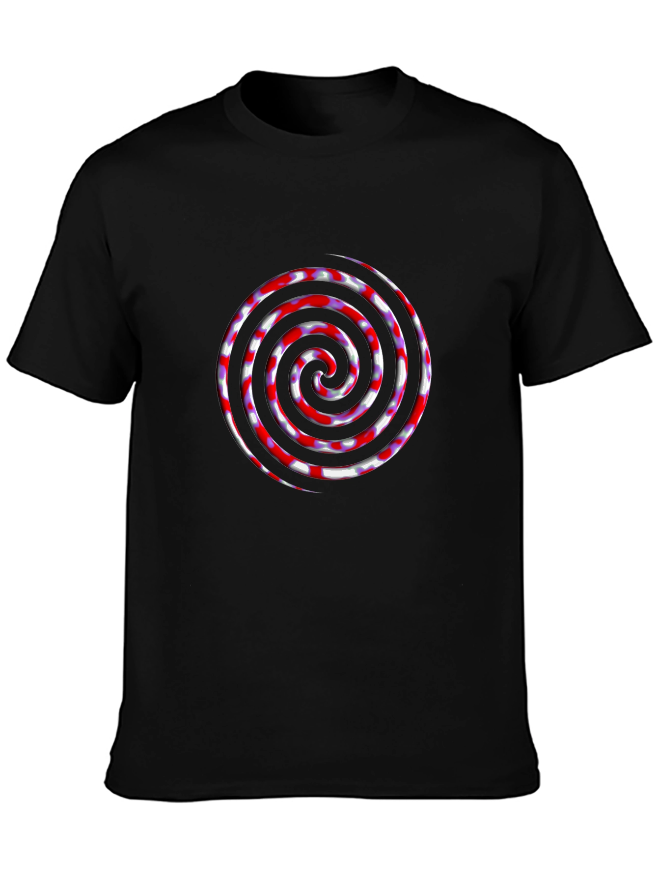 Swirl Graphic Black T-Shirt