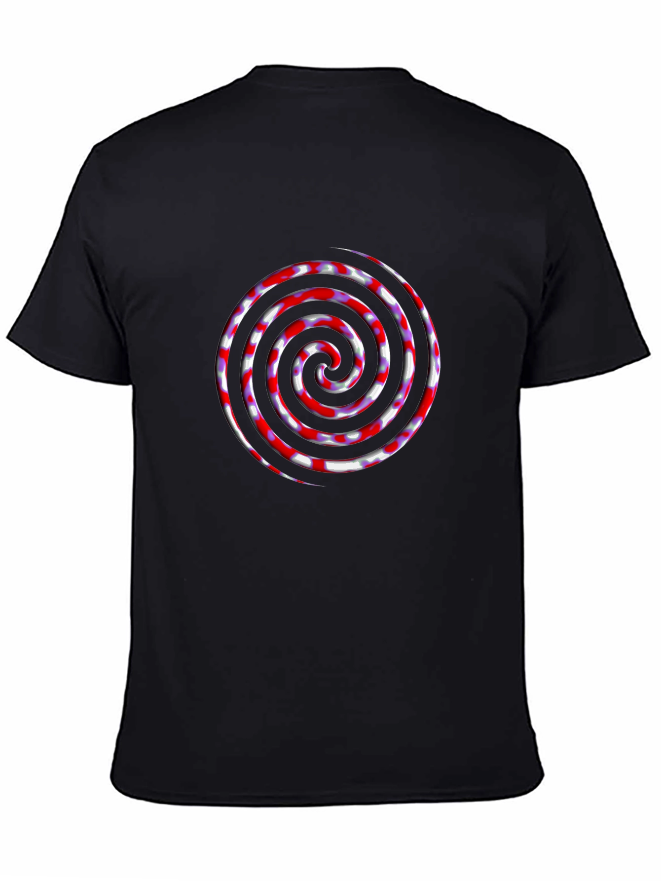 Swirl Graphic Black T-Shirt