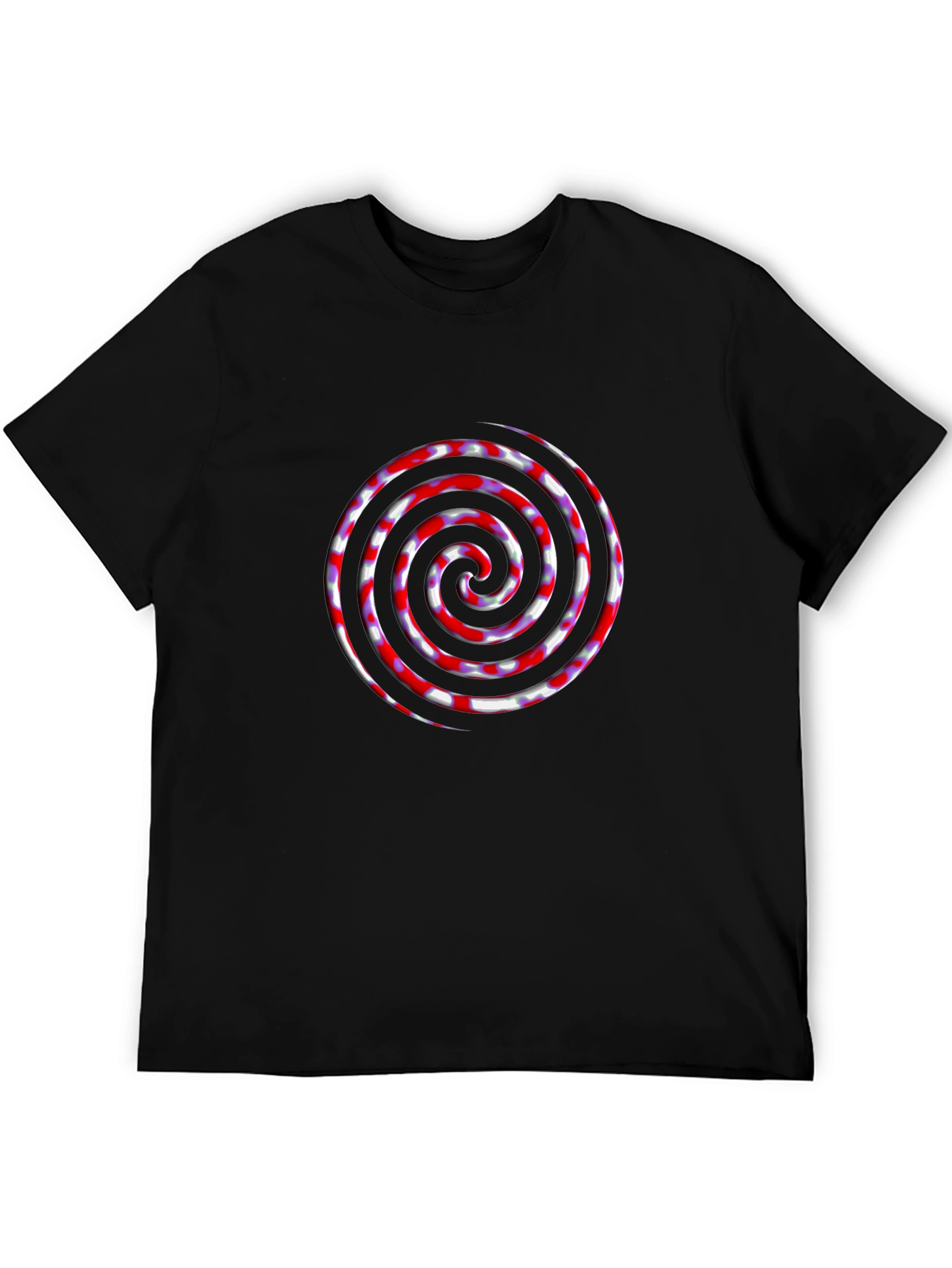 Swirl Graphic Black T-Shirt