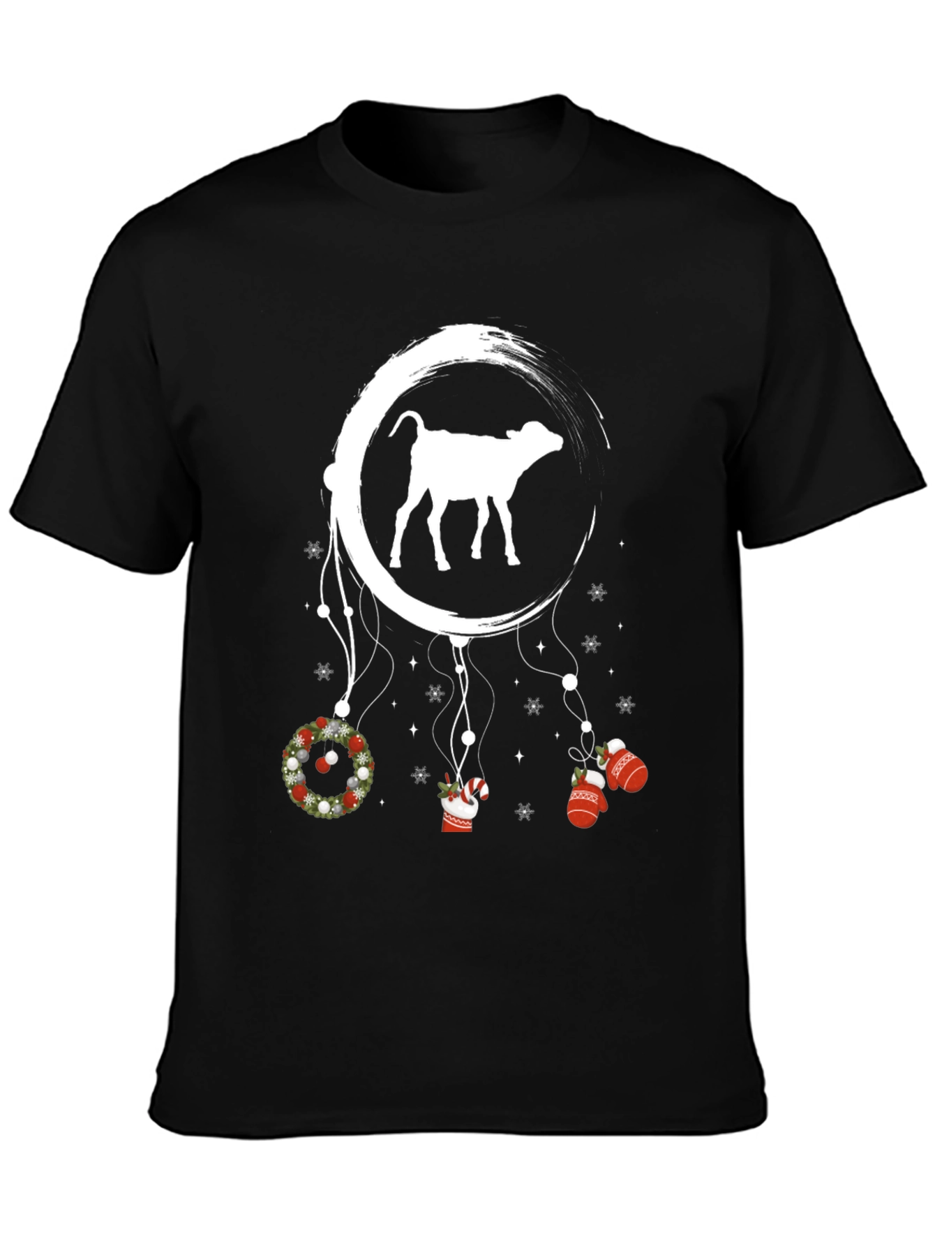 Festive Cow Dreamcatcher T-Shirt