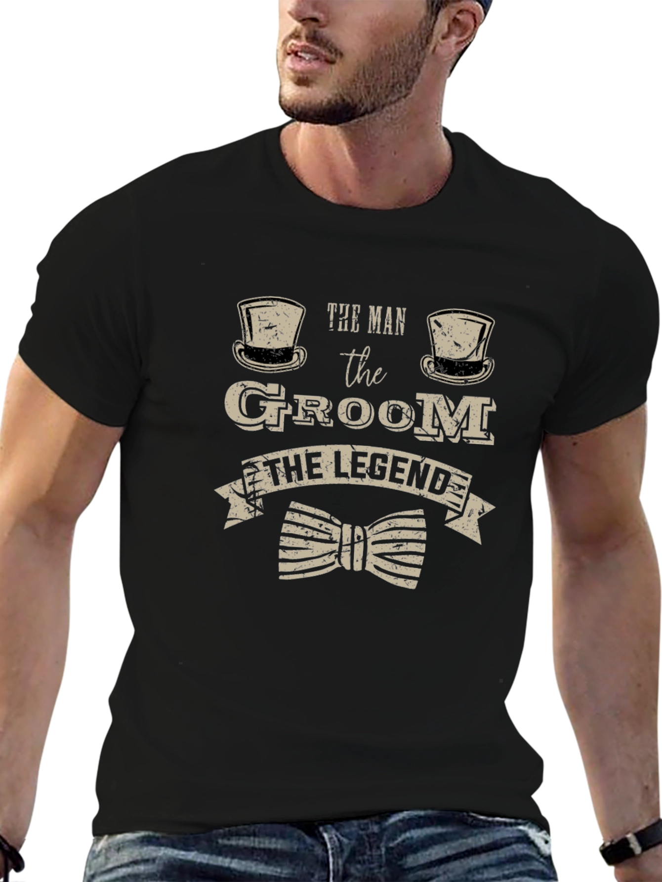 Groom Legend Graphic T-Shirt - Perfect Wedding Apparel