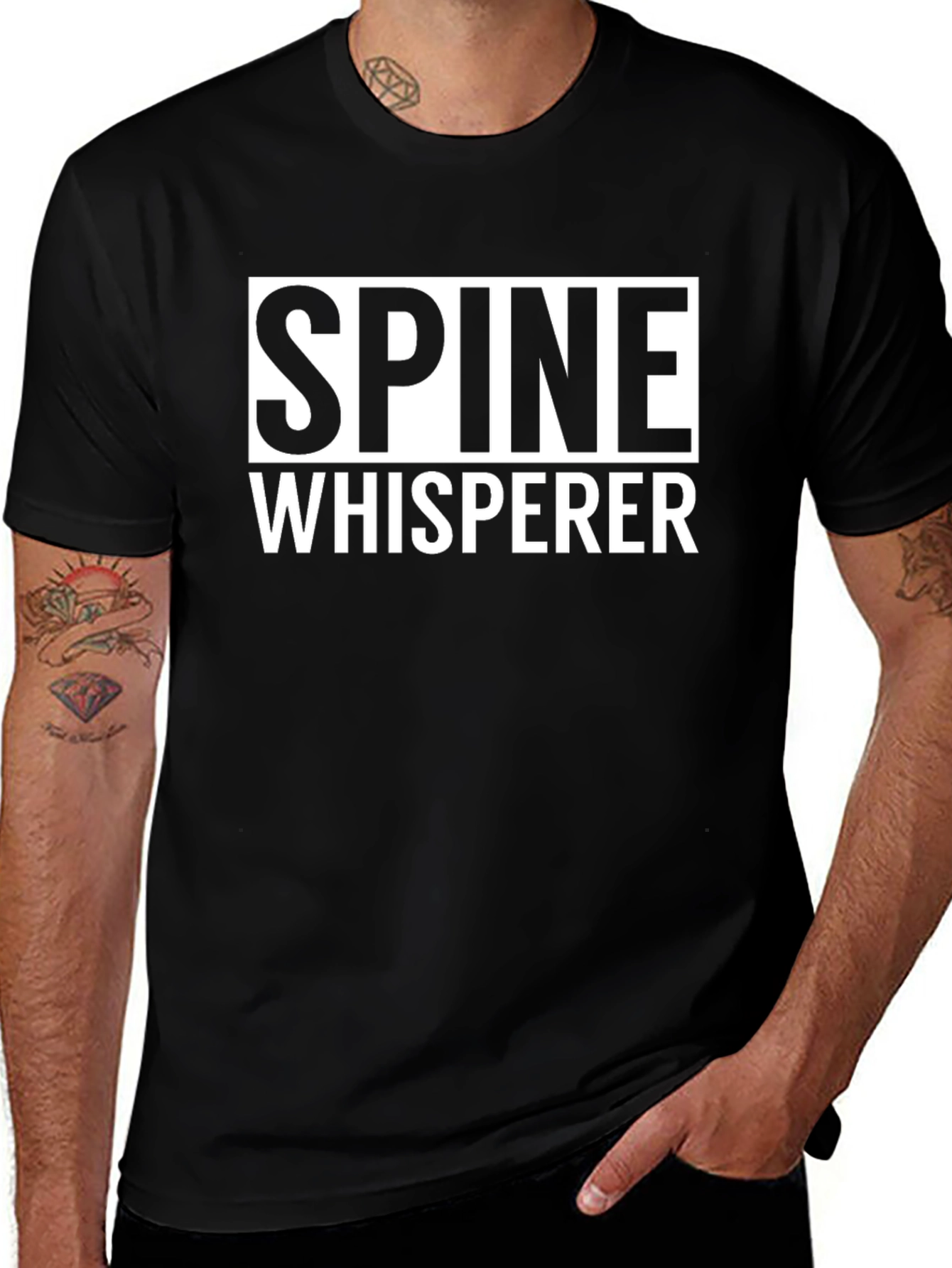 Spine Whisperer Graphic Tee - Chiropractic Humor