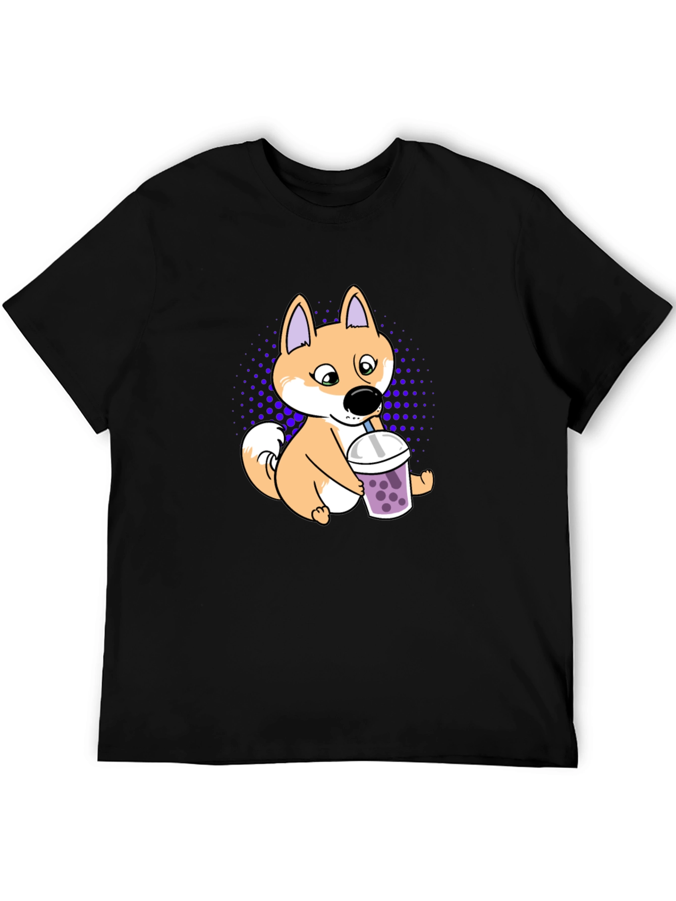 Shiba Inu Boba Tea T-Shirt Cute Dog Design