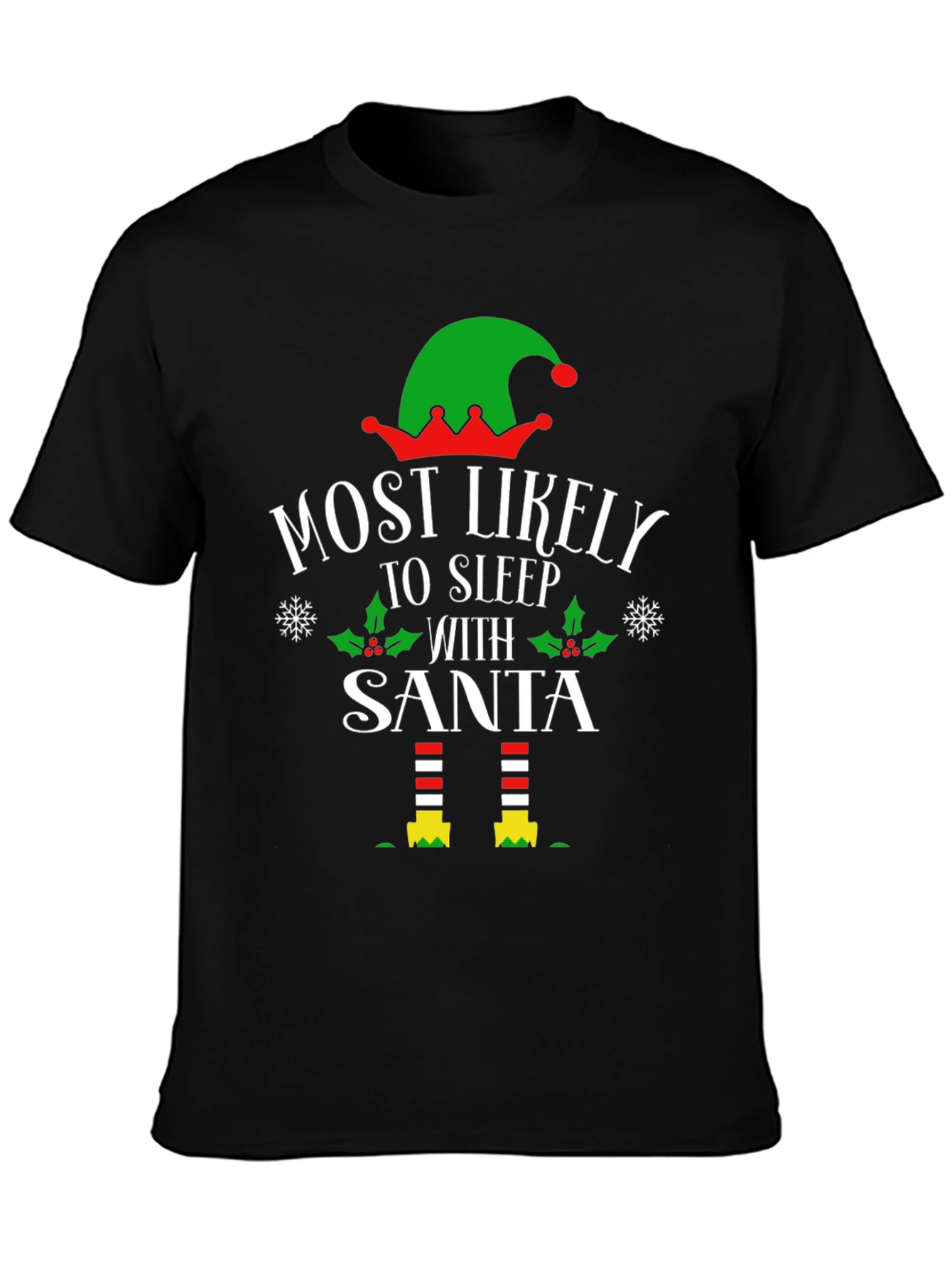 Most Likely to Sleep With Santa Christmas Tee