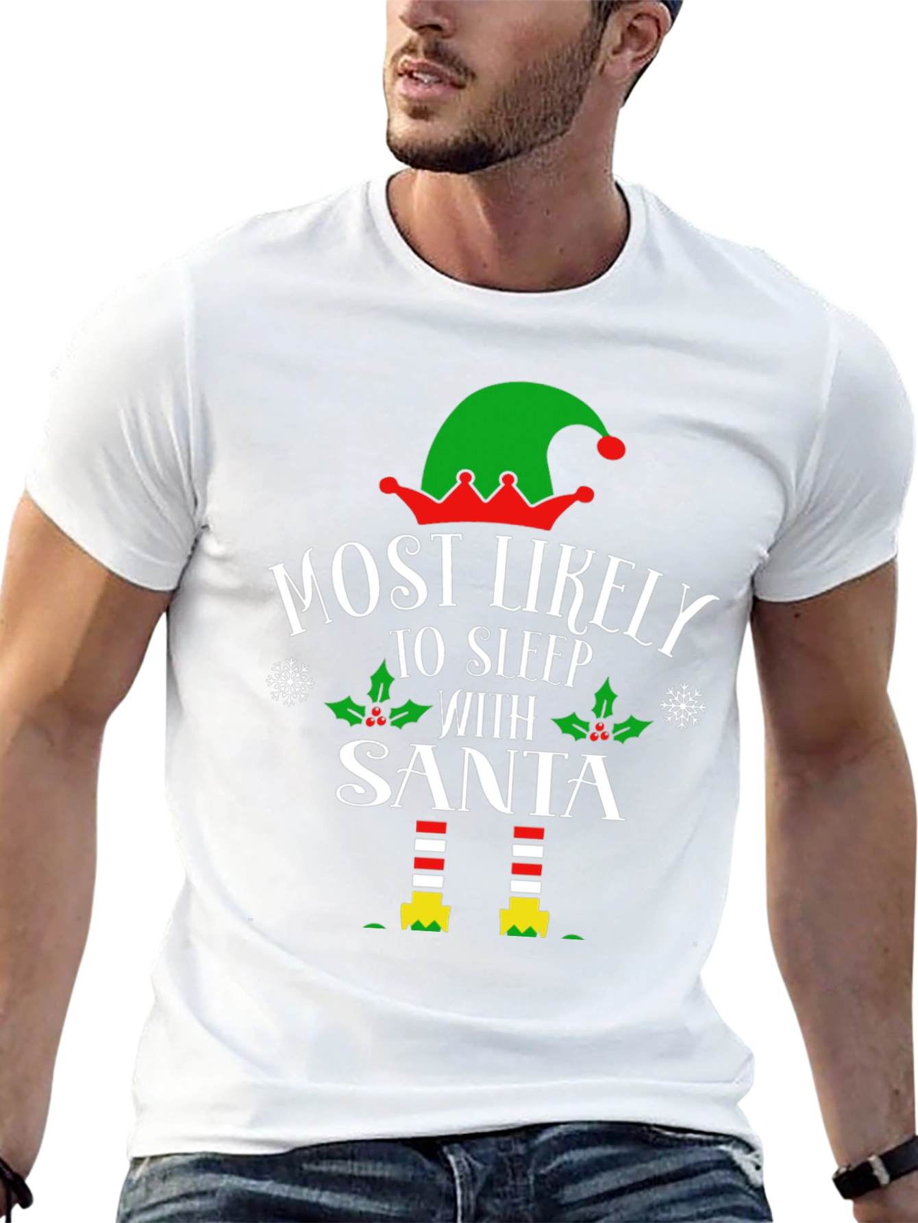 Most Likely to Sleep With Santa Christmas Tee