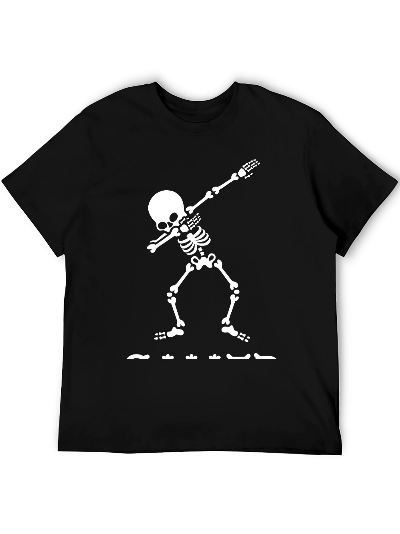 Dabbing Skeleton Graphic Tee - Black T-Shirt