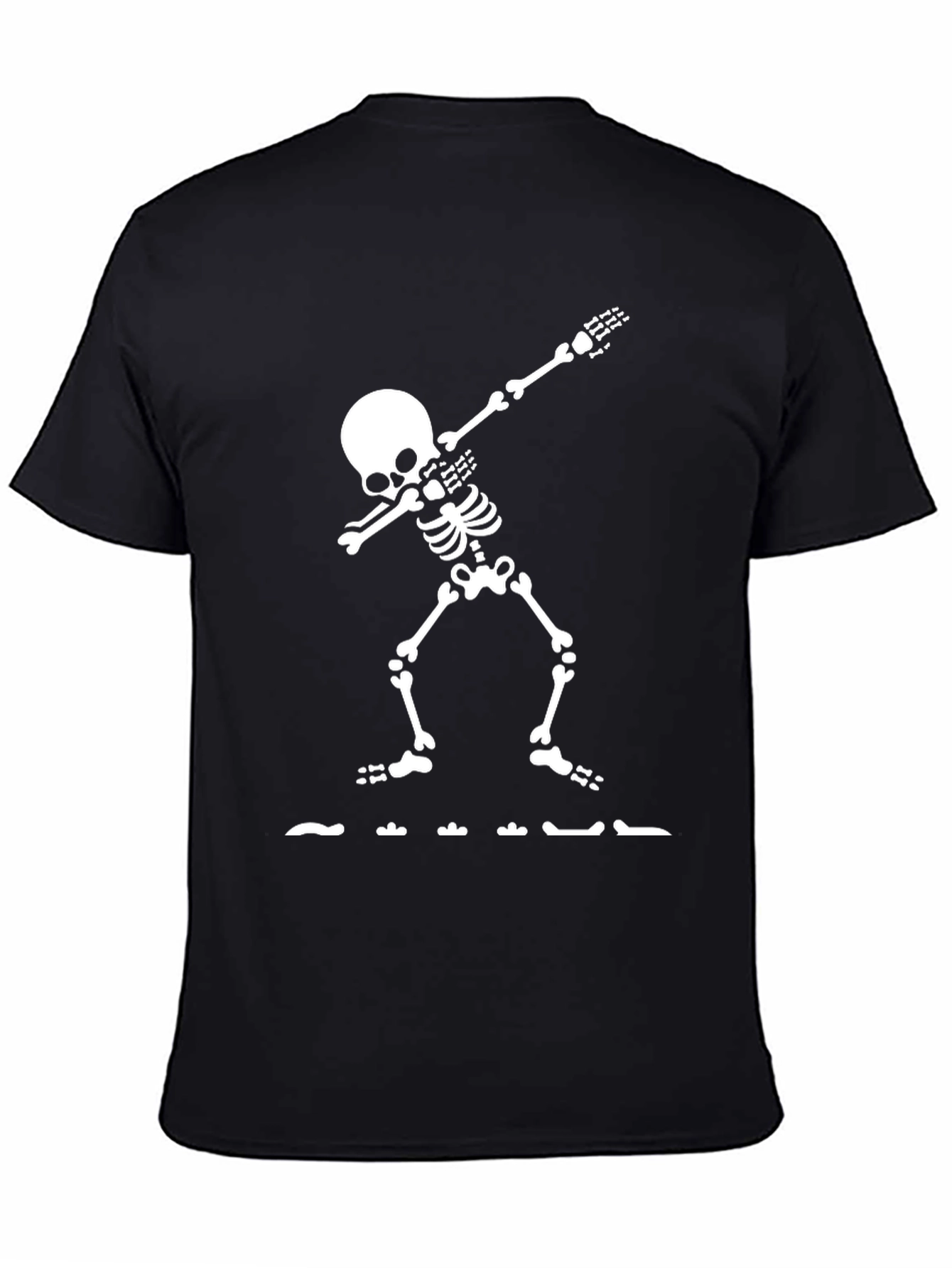 Dabbing Skeleton Graphic Tee - Black T-Shirt