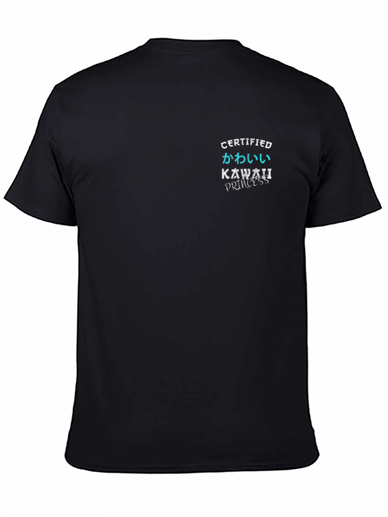 Certified Kawaii Princess Black T-Shirt