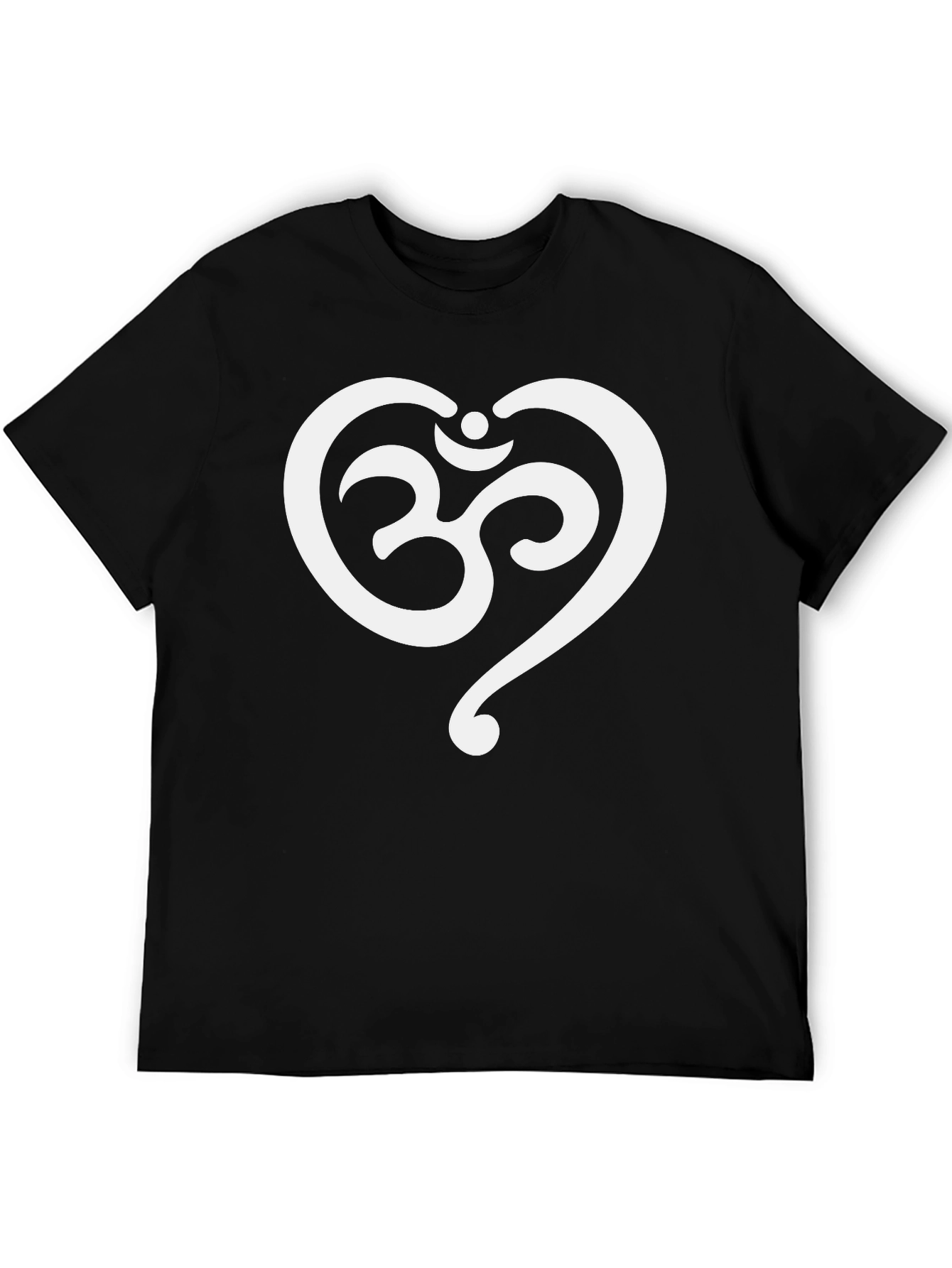 Om Heart T-Shirt - Spiritual Symbol Tee